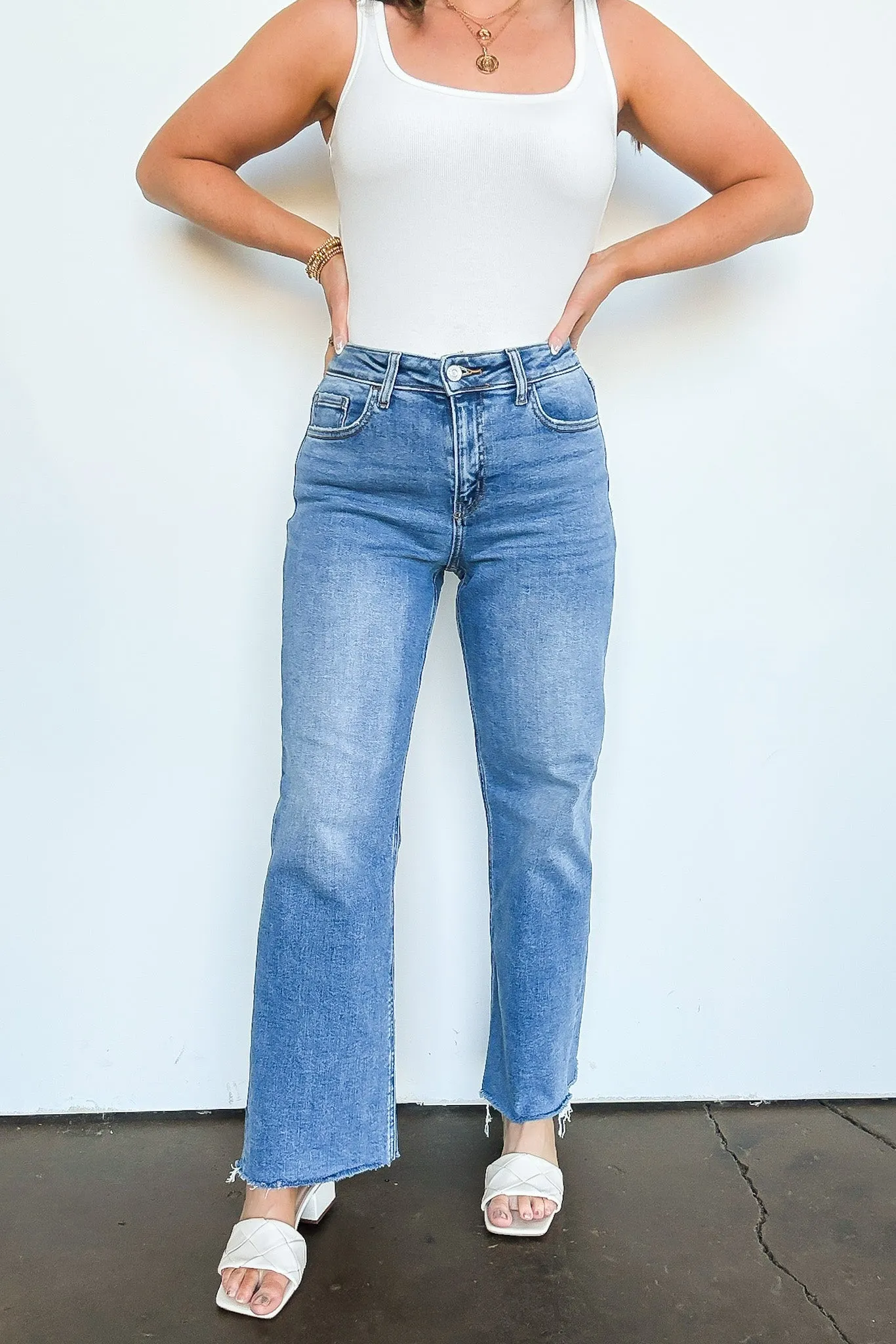 Megyn High Rise Straight Leg Jeans