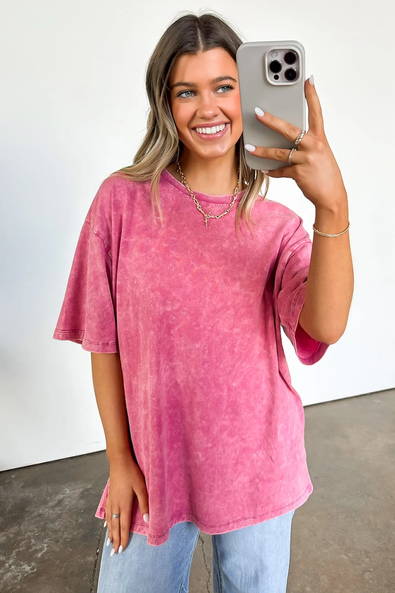 Melena Mineral Washed Relaxed Top - BACK IN STOCK