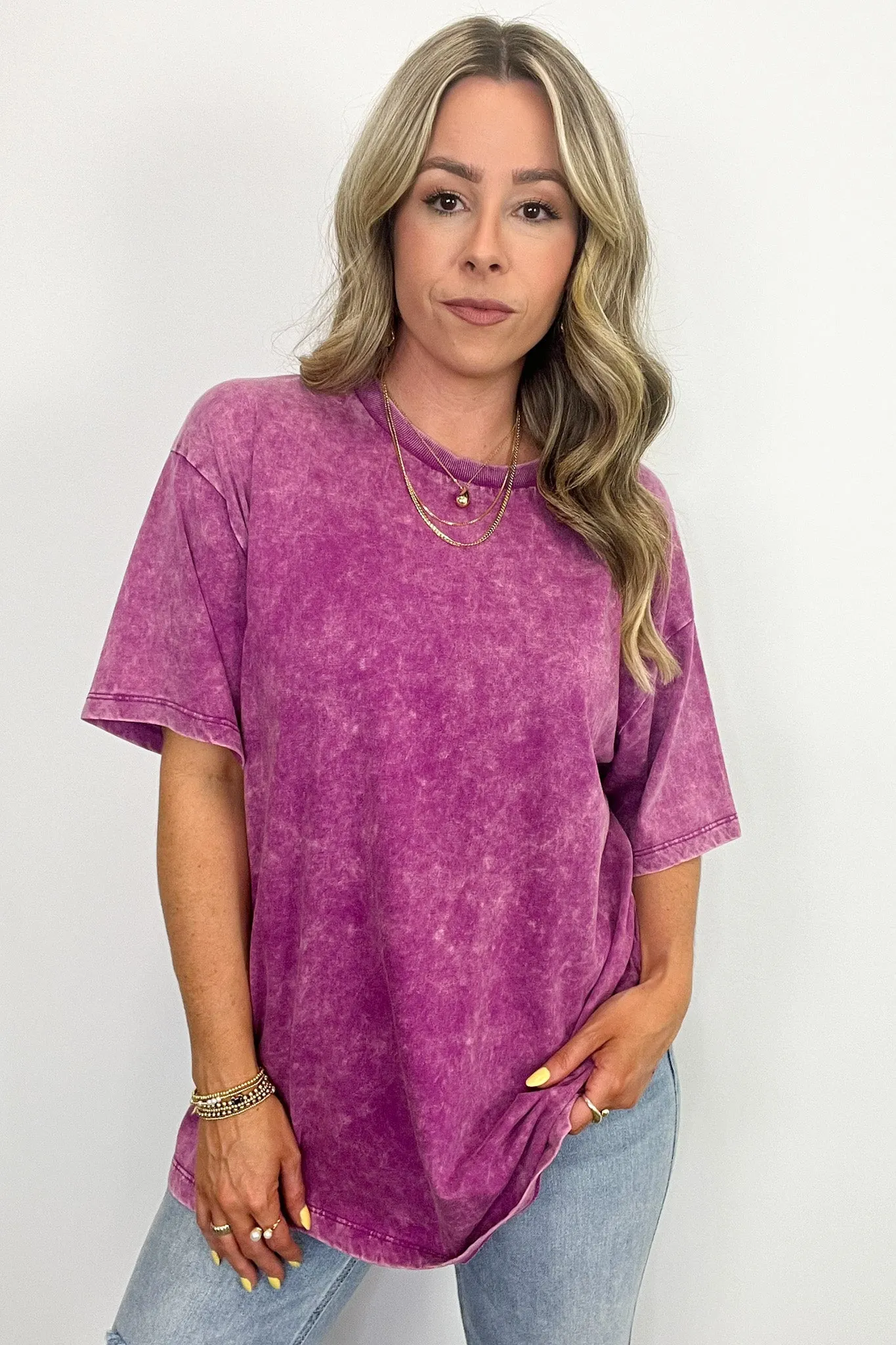 Melena Mineral Washed Relaxed Top - BACK IN STOCK