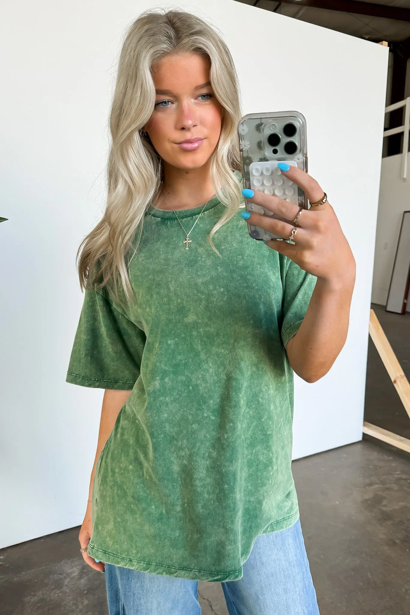 Melena Mineral Washed Relaxed Top - BACK IN STOCK