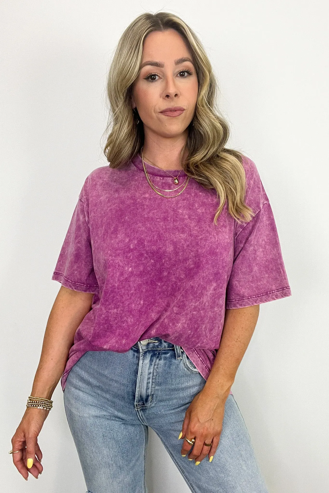 Melena Mineral Washed Relaxed Top - BACK IN STOCK