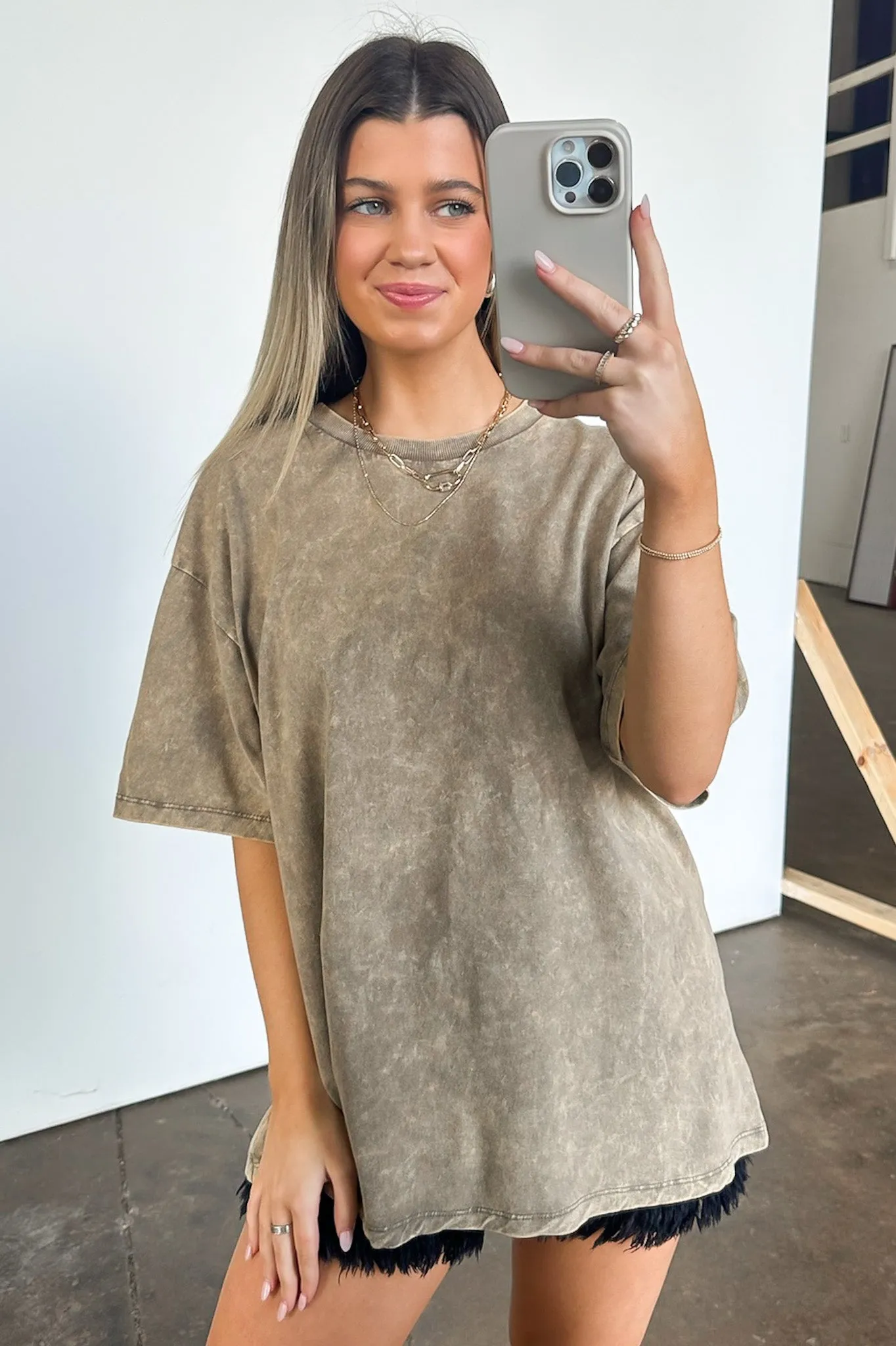 Melena Mineral Washed Relaxed Top - BACK IN STOCK
