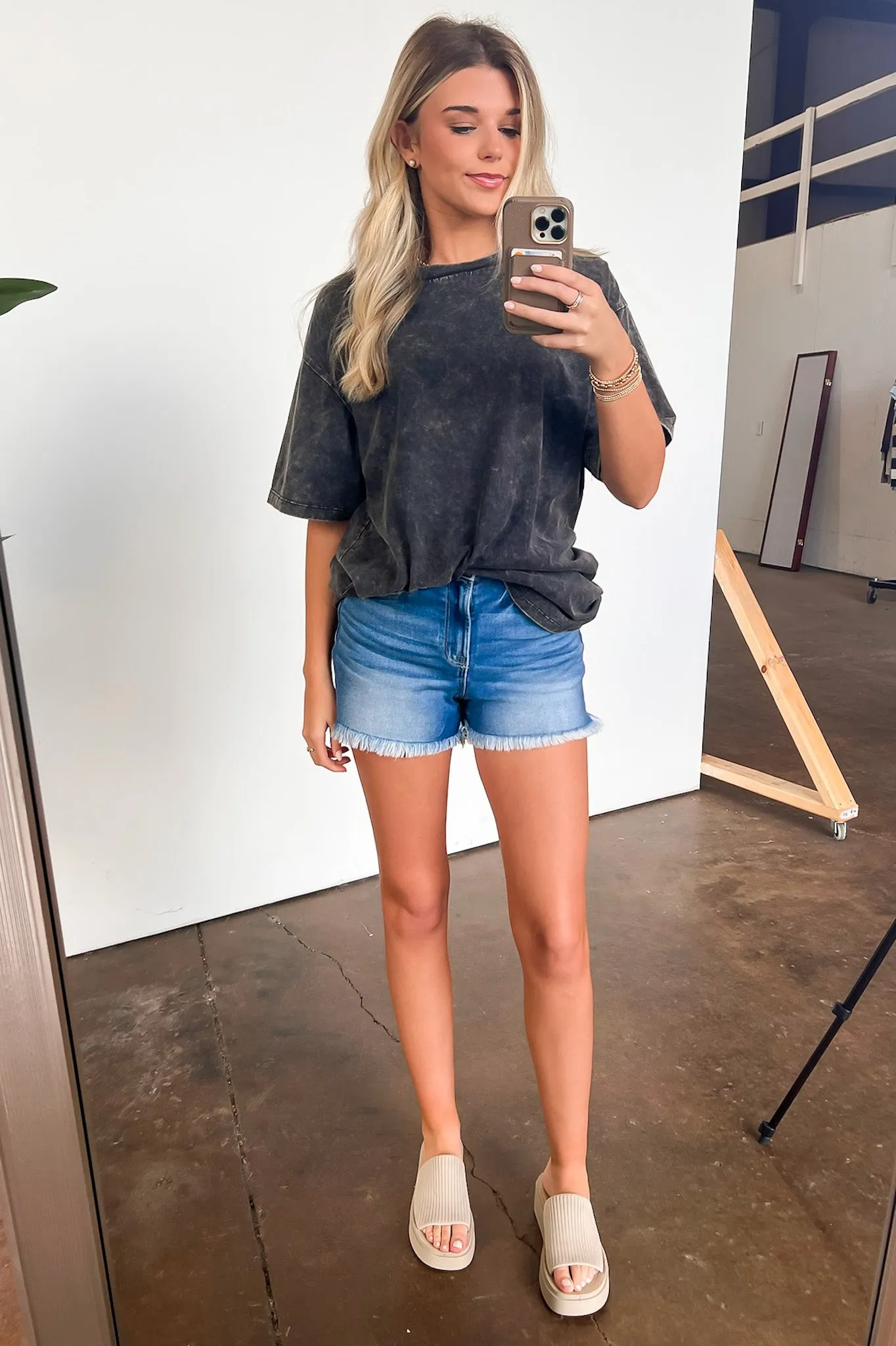 Melena Mineral Washed Relaxed Top - BACK IN STOCK