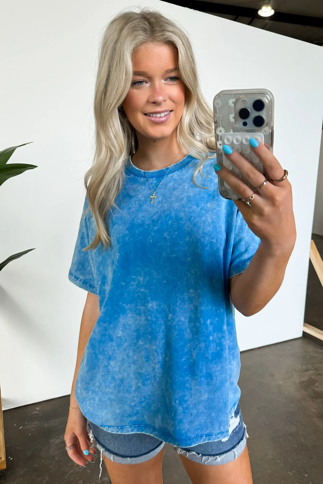 Melena Mineral Washed Relaxed Top - BACK IN STOCK