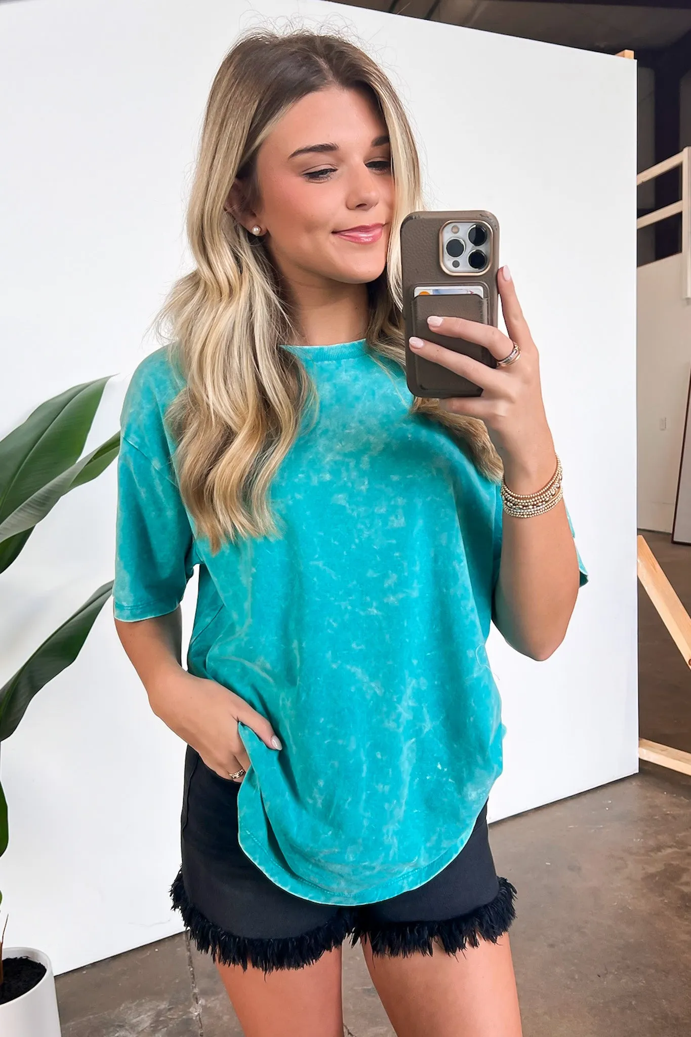 Melena Mineral Washed Relaxed Top - BACK IN STOCK