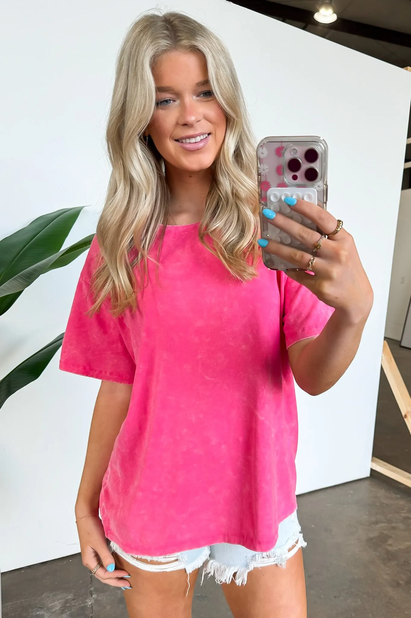 Melena Mineral Washed Relaxed Top - BACK IN STOCK