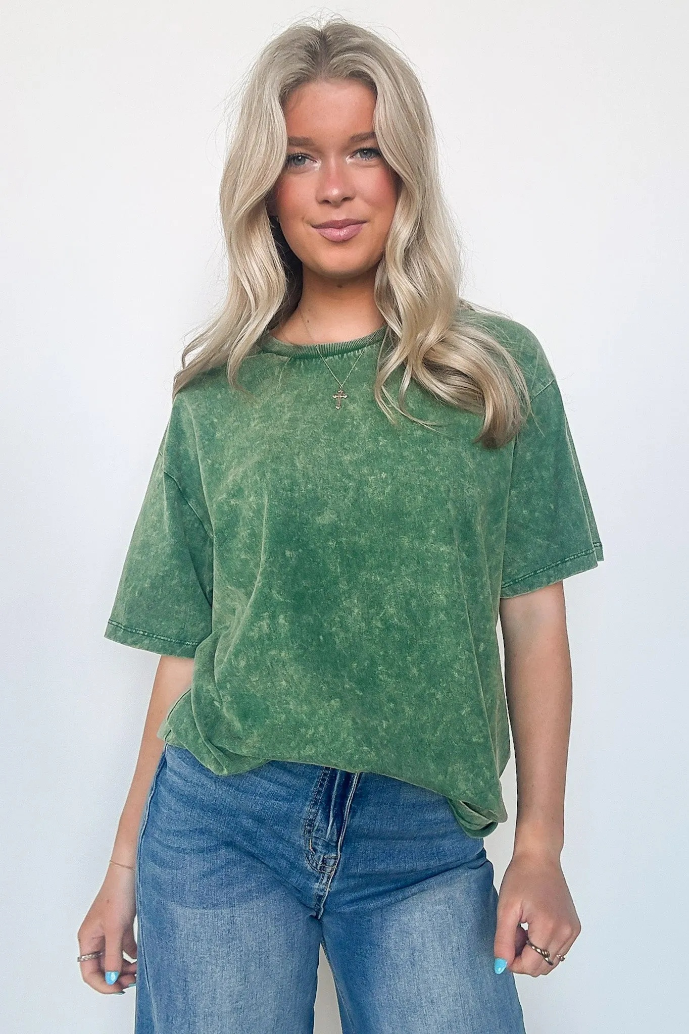 Melena Mineral Washed Relaxed Top - BACK IN STOCK