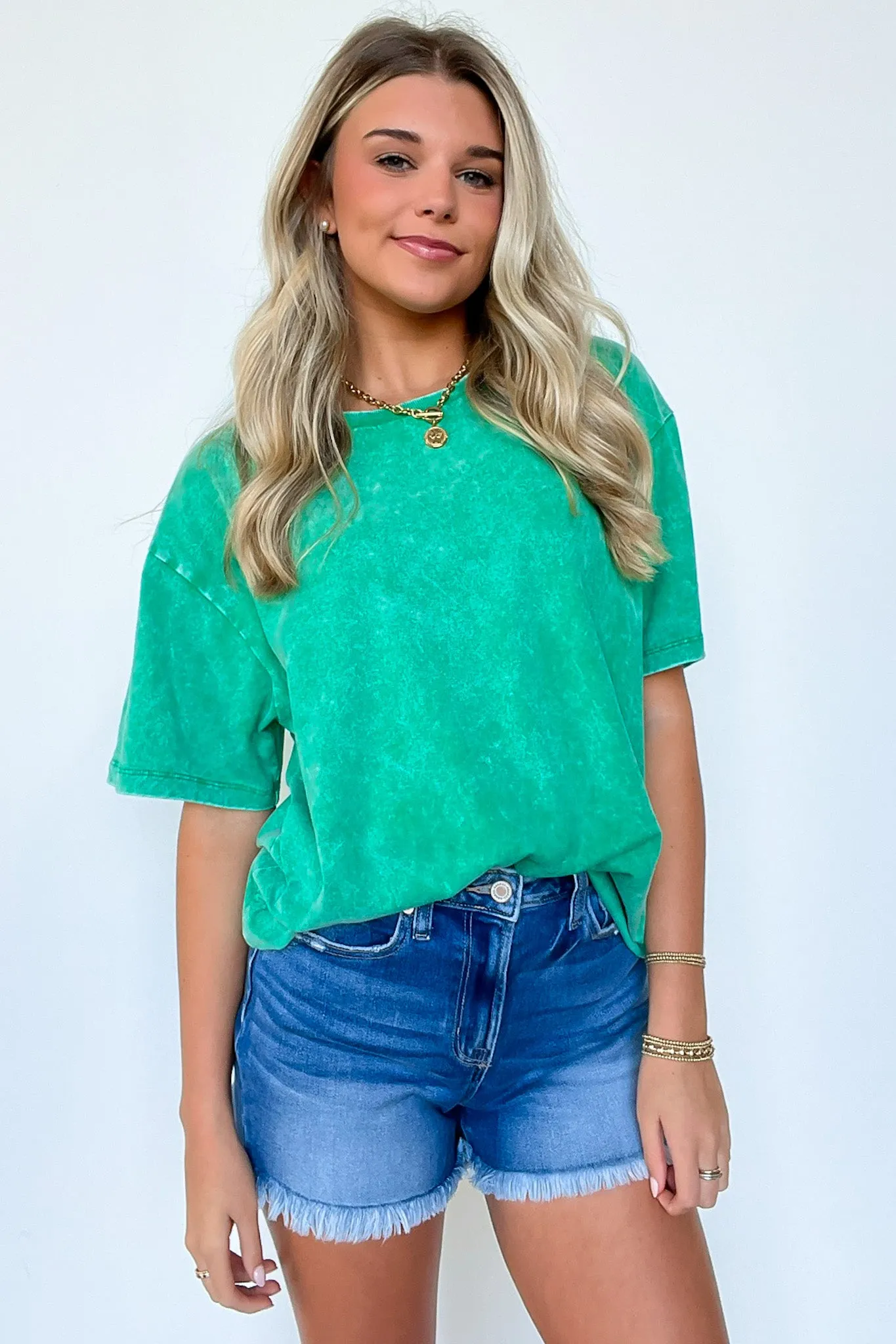 Melena Mineral Washed Relaxed Top - BACK IN STOCK