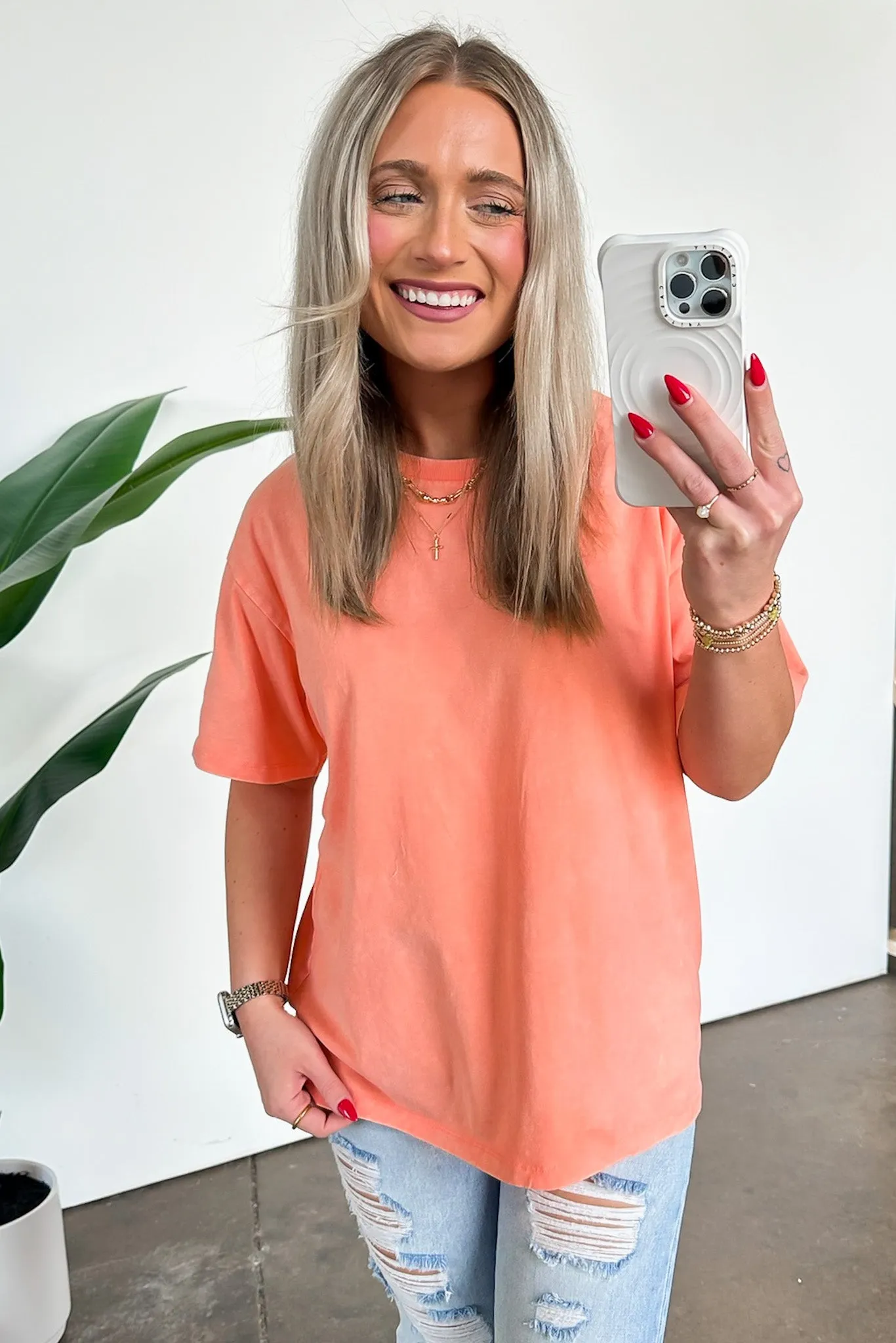 Melena Mineral Washed Relaxed Top - BACK IN STOCK