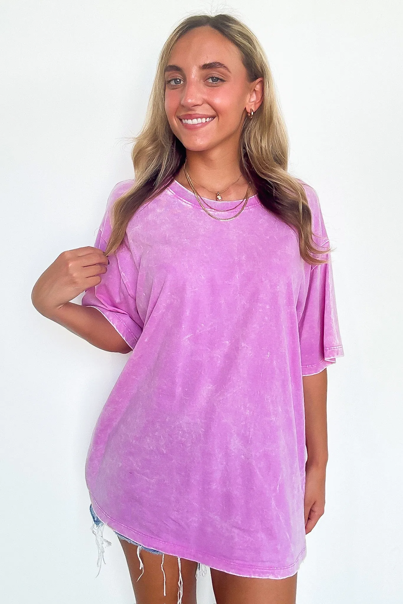 Melena Mineral Washed Relaxed Top - BACK IN STOCK