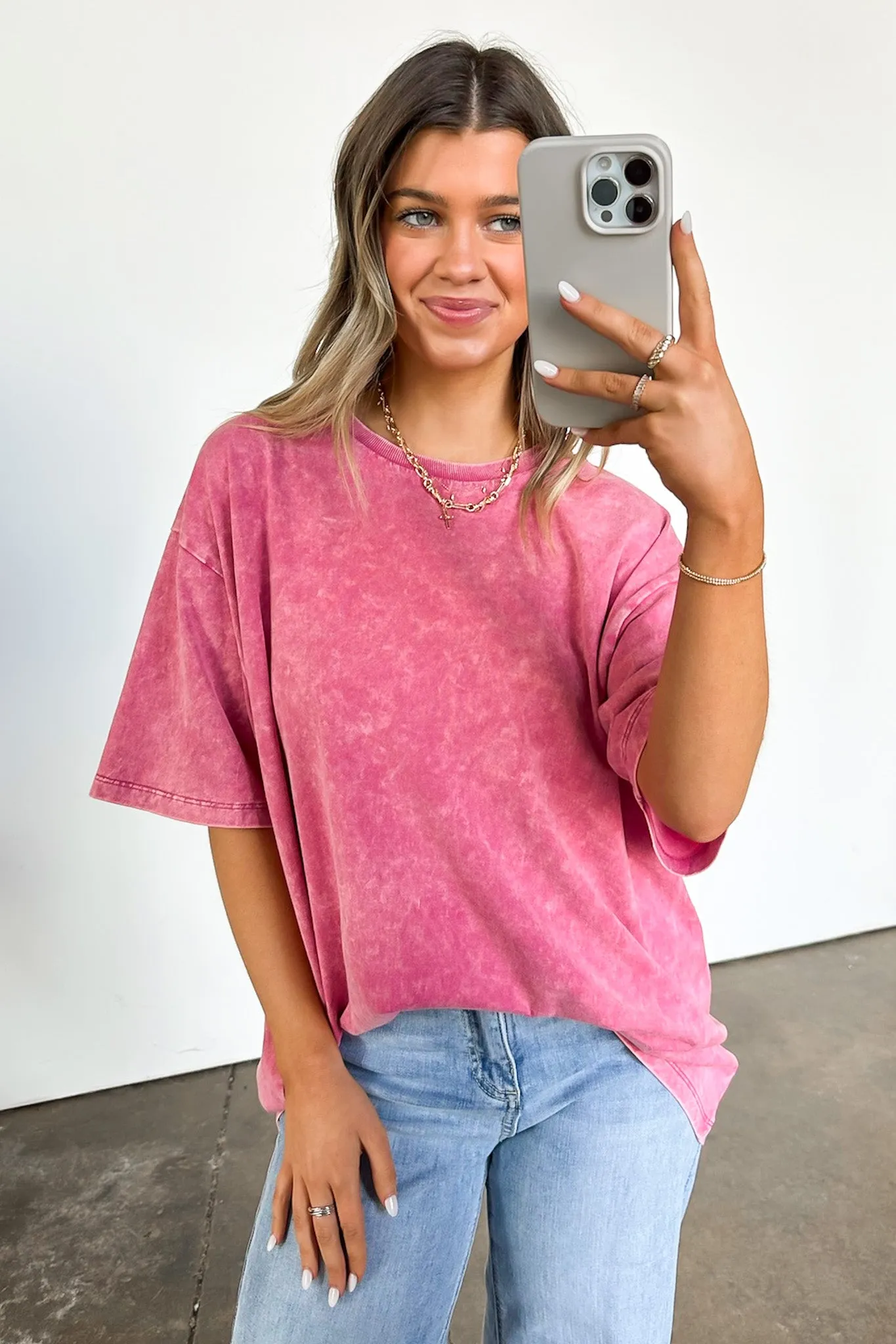 Melena Mineral Washed Relaxed Top - BACK IN STOCK