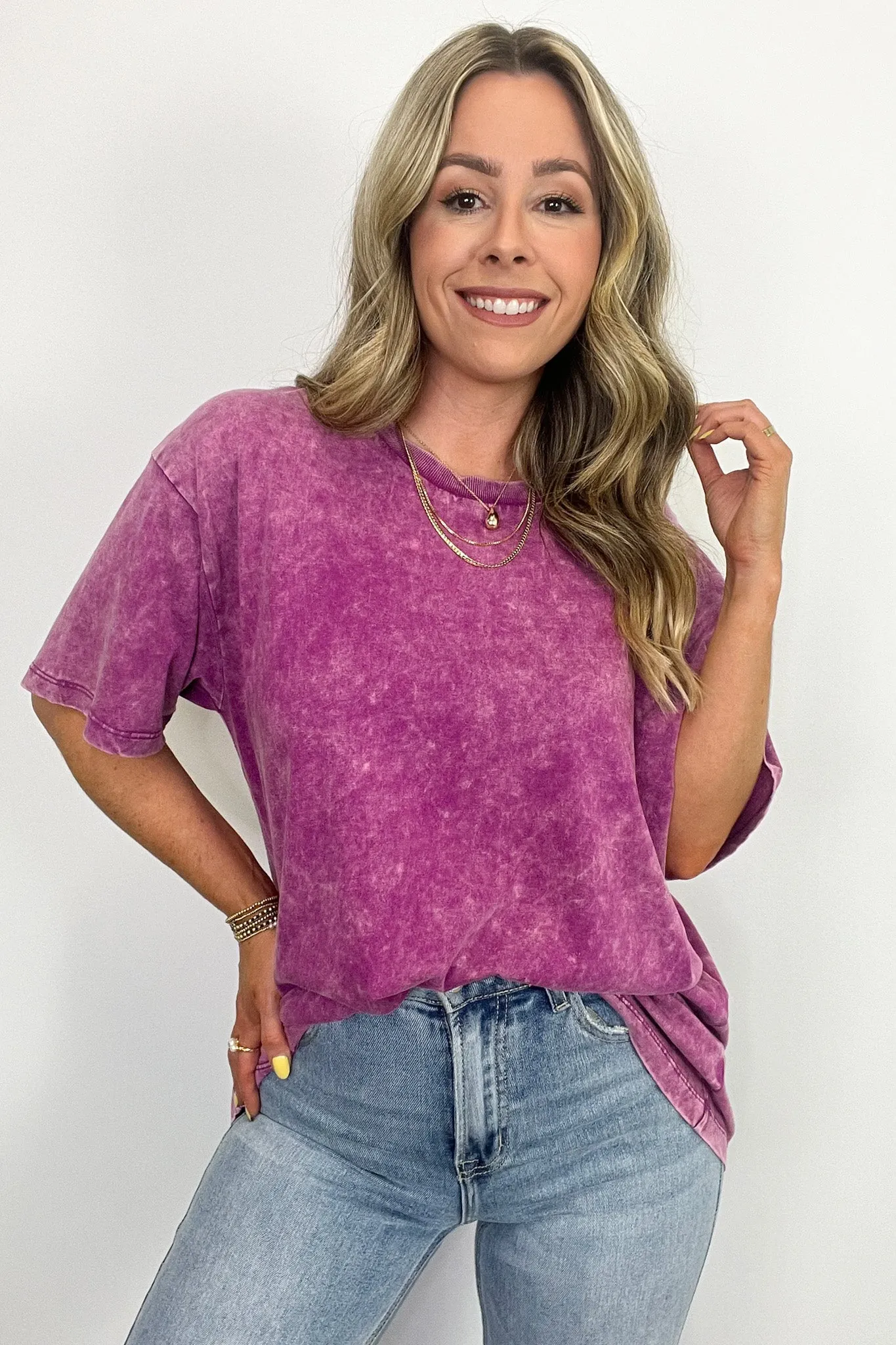 Melena Mineral Washed Relaxed Top - BACK IN STOCK