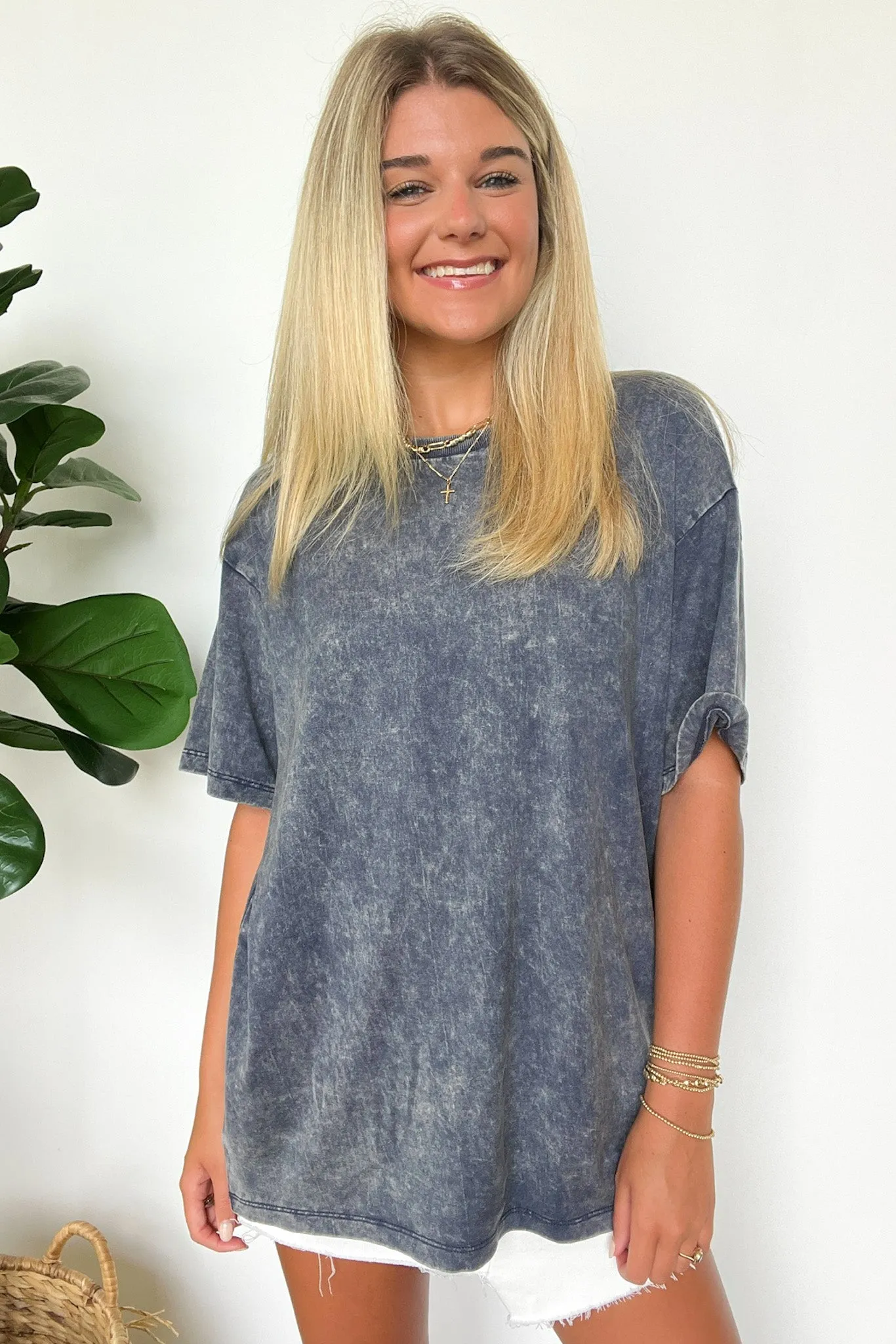 Melena Mineral Washed Relaxed Top - BACK IN STOCK