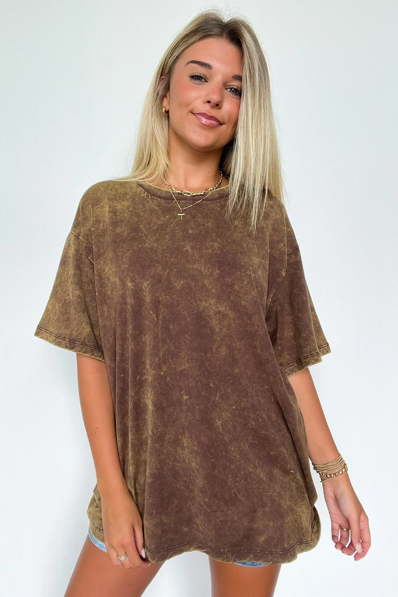 Melena Mineral Washed Relaxed Top - BACK IN STOCK