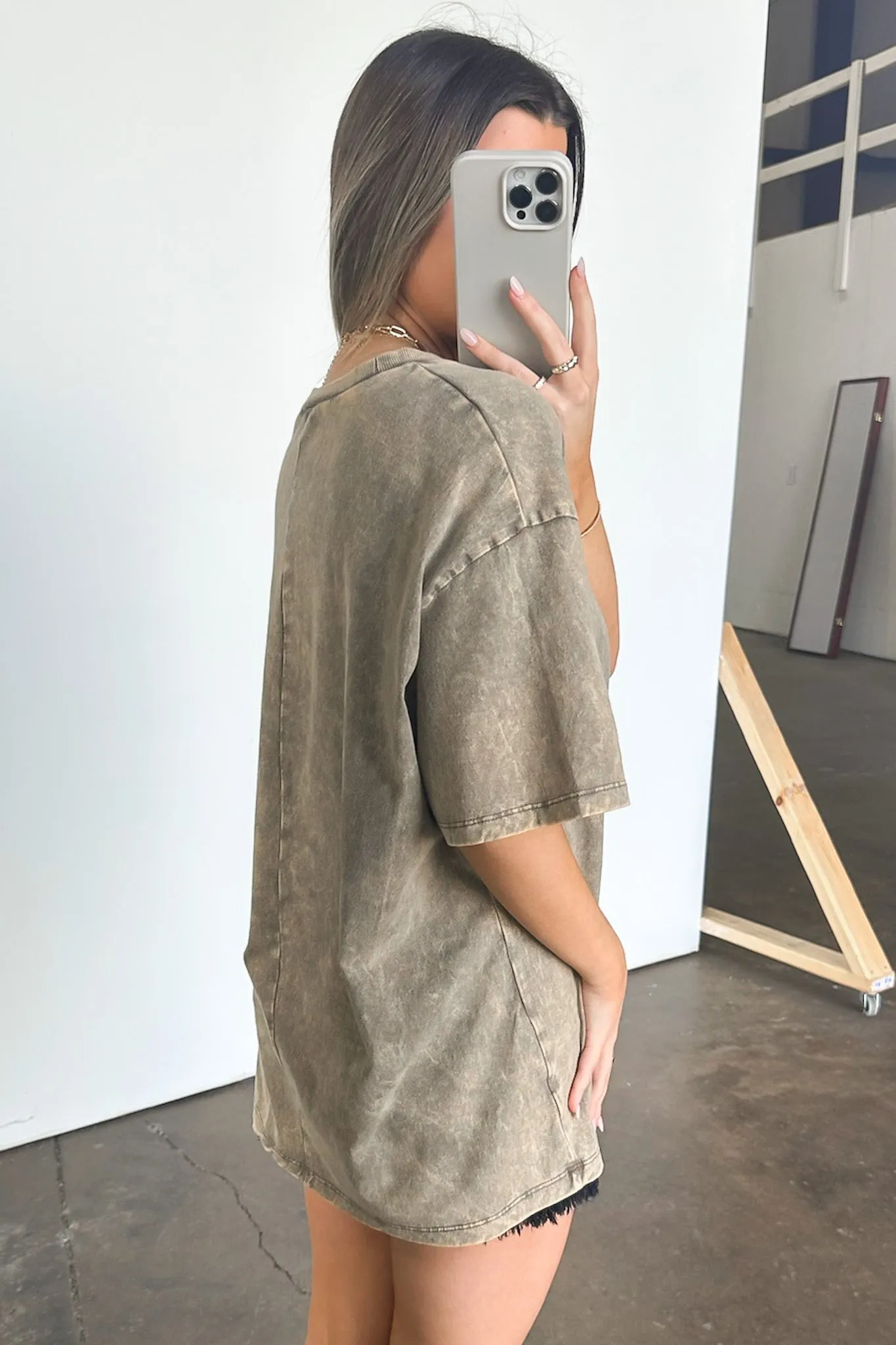 Melena Mineral Washed Relaxed Top - BACK IN STOCK