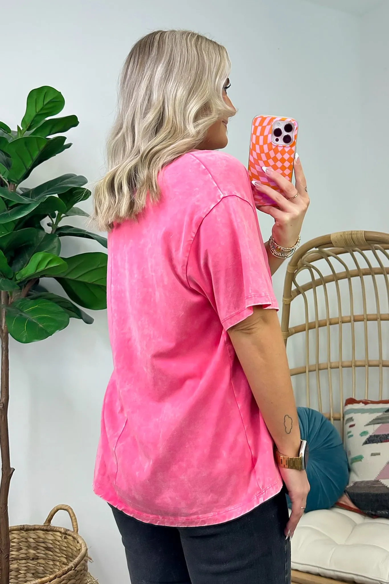 Melena Mineral Washed Relaxed Top - BACK IN STOCK