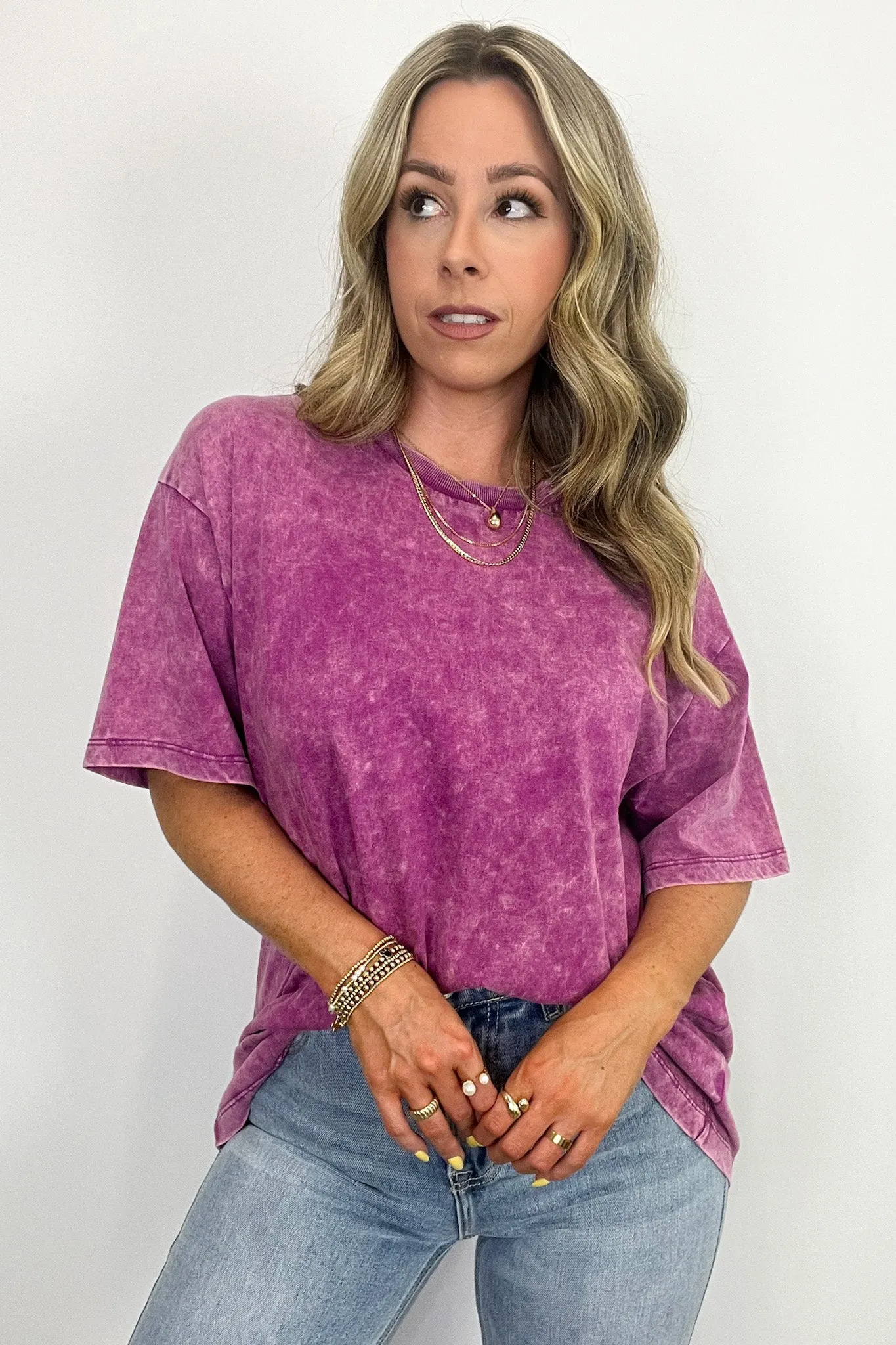 Melena Mineral Washed Relaxed Top - BACK IN STOCK