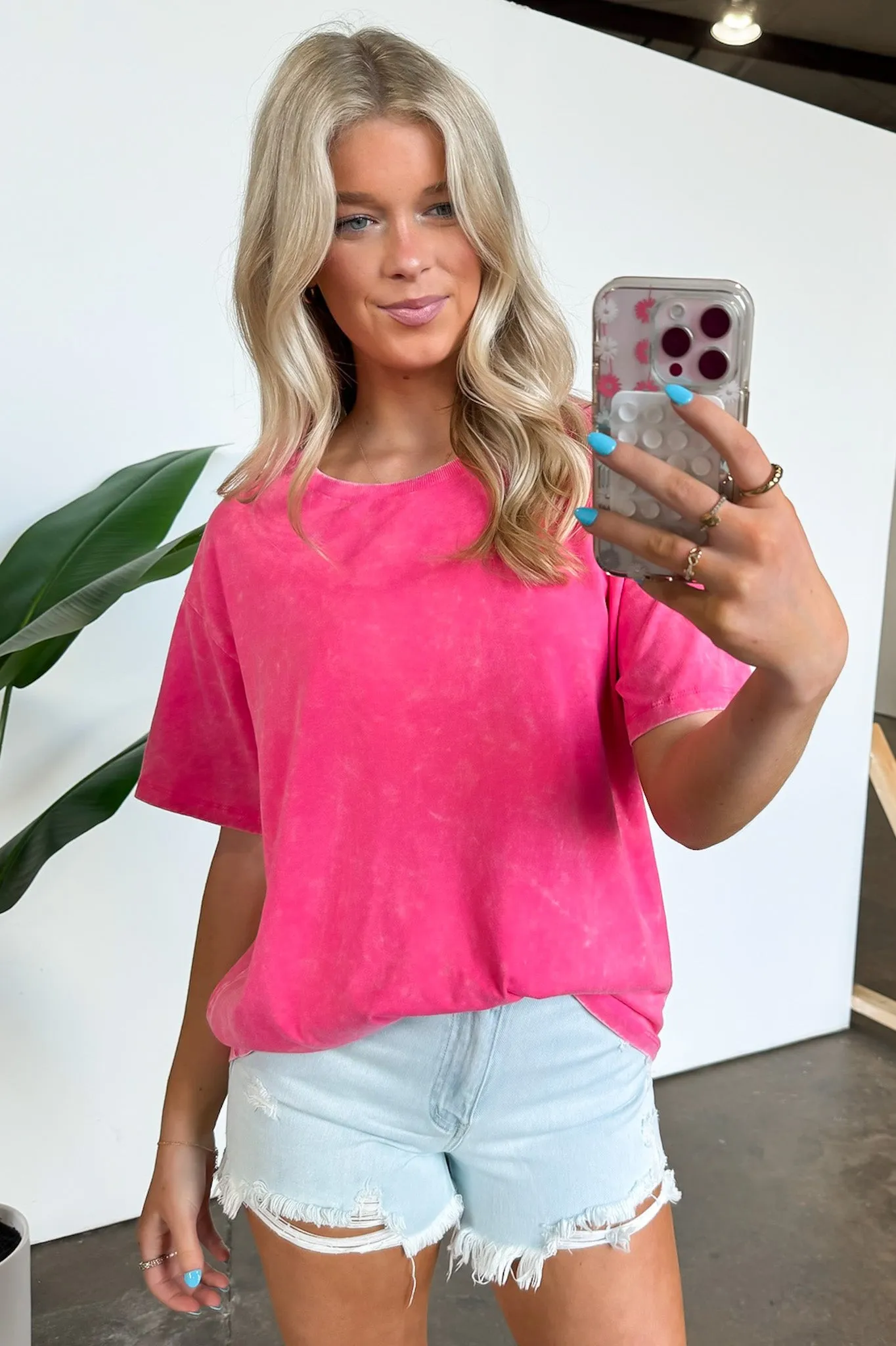 Melena Mineral Washed Relaxed Top - BACK IN STOCK