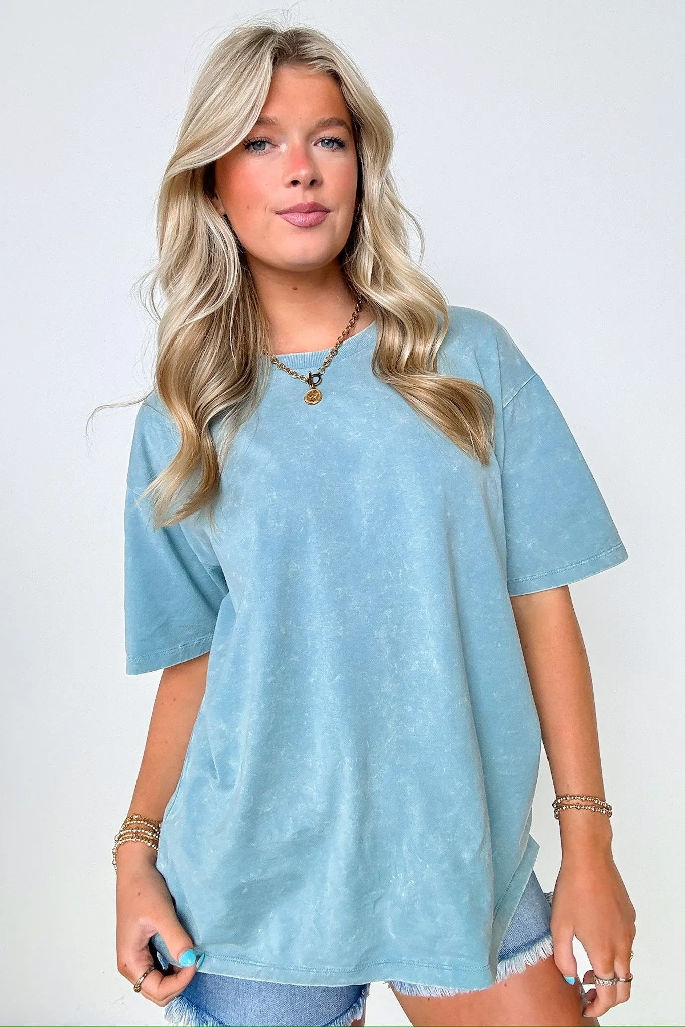Melena Mineral Washed Relaxed Top - BACK IN STOCK