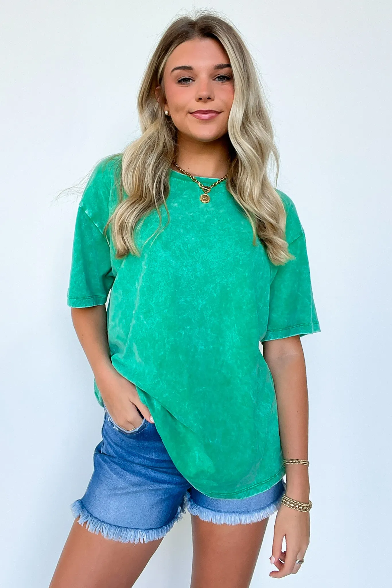 Melena Mineral Washed Relaxed Top - BACK IN STOCK