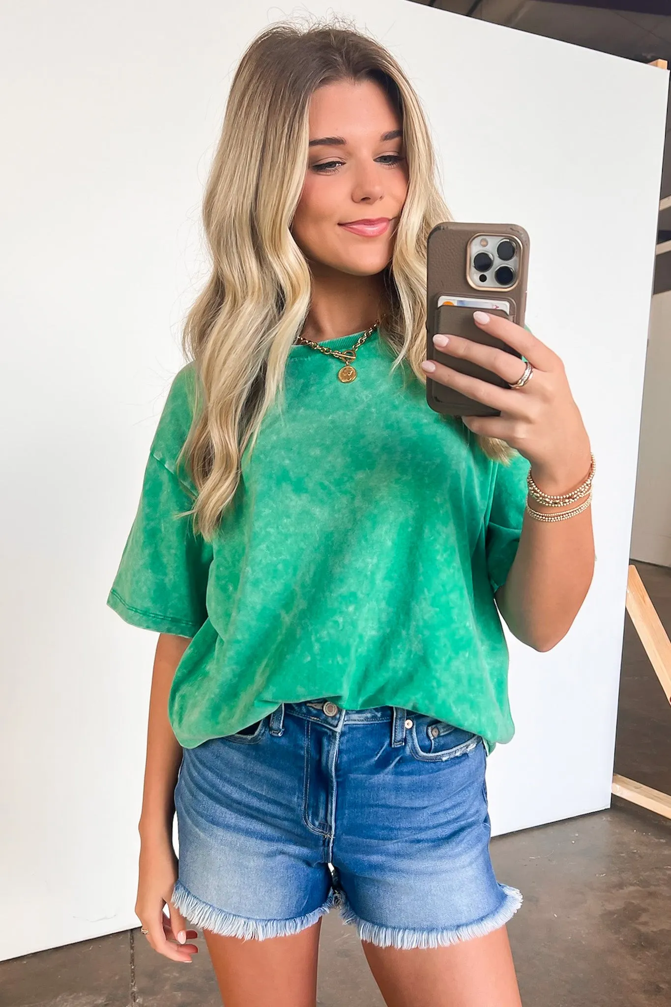 Melena Mineral Washed Relaxed Top - BACK IN STOCK