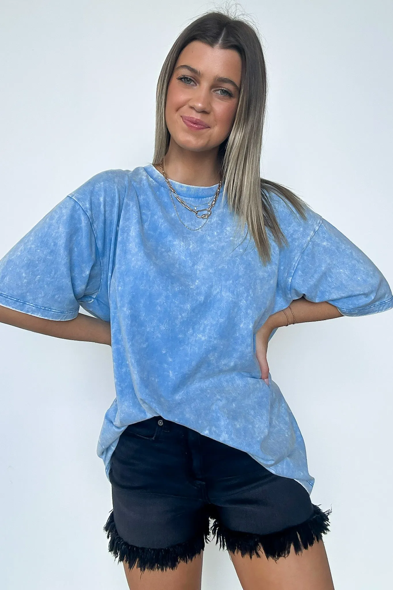 Melena Mineral Washed Relaxed Top - BACK IN STOCK