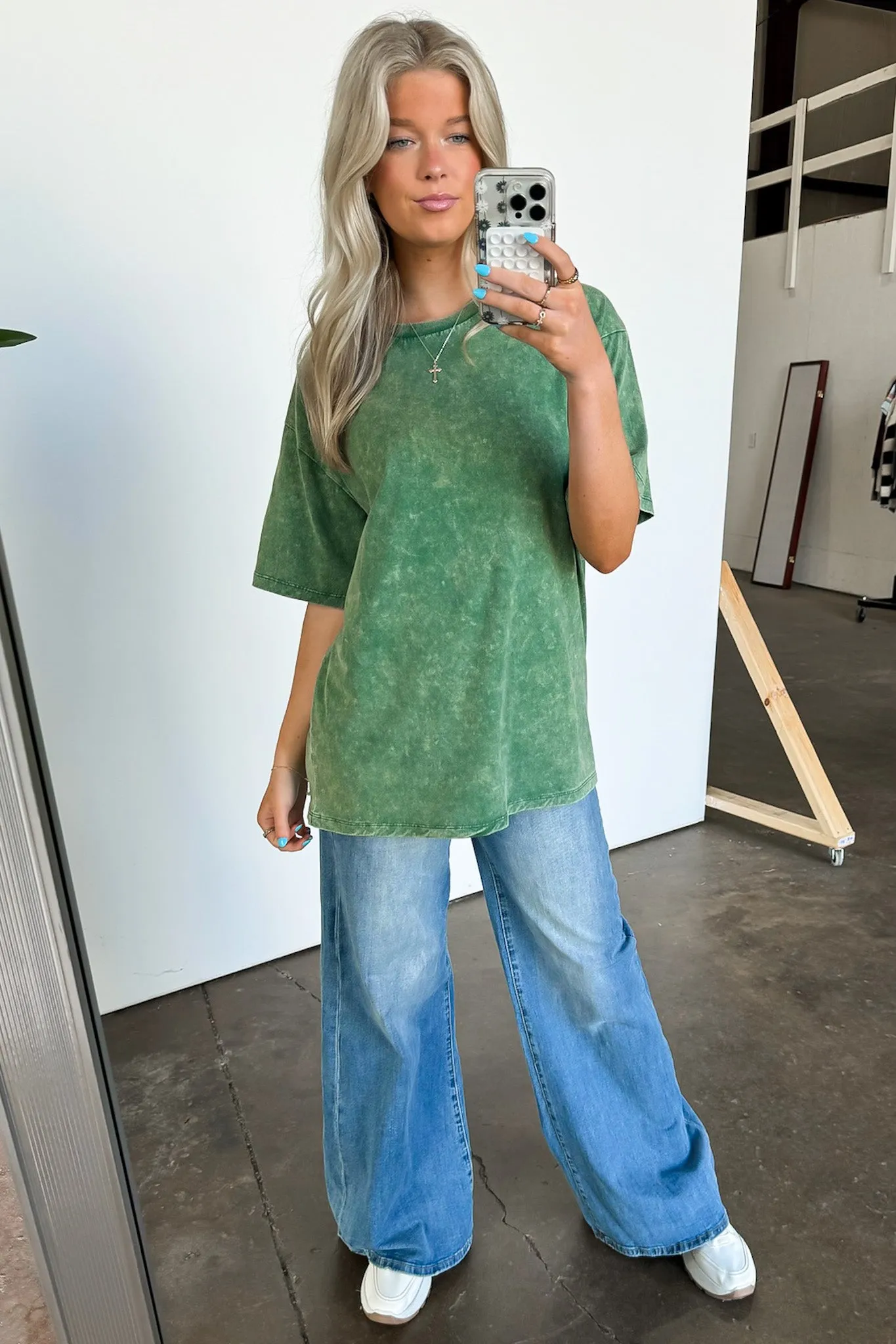 Melena Mineral Washed Relaxed Top - BACK IN STOCK