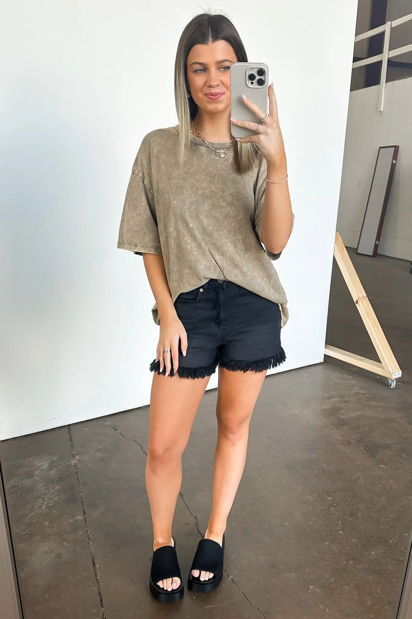 Melena Mineral Washed Relaxed Top - BACK IN STOCK