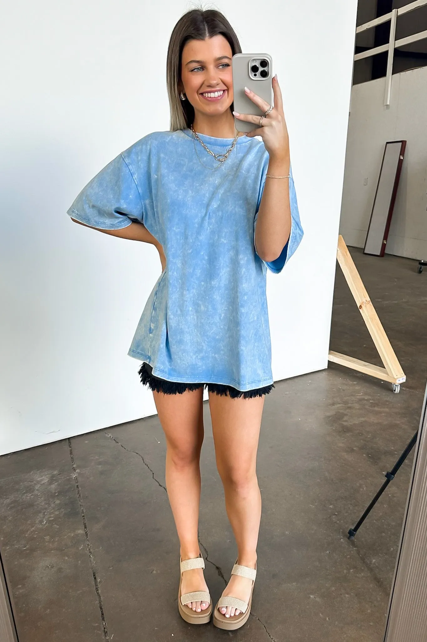 Melena Mineral Washed Relaxed Top - BACK IN STOCK