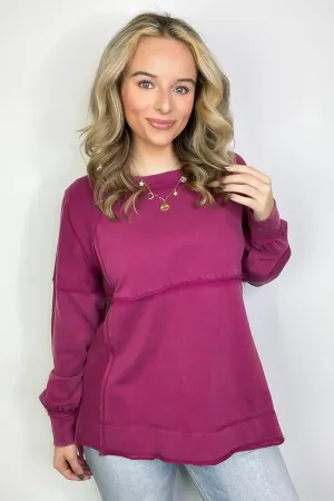 Melissa Mineral Wash Relaxed Fit Pullover