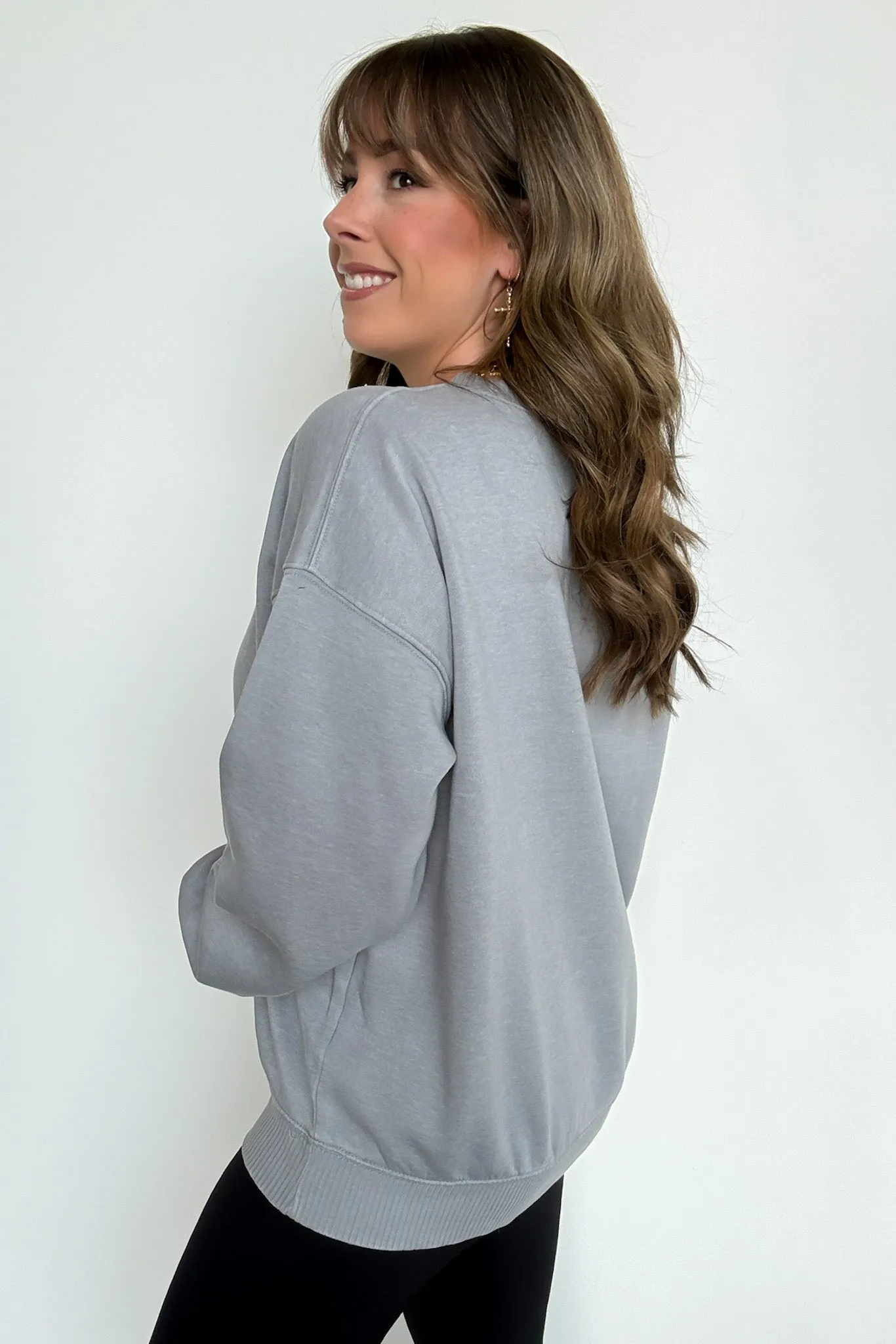 Mellow Mode Acid Wash Relaxed Sweatshirt - BACK IN STOCK