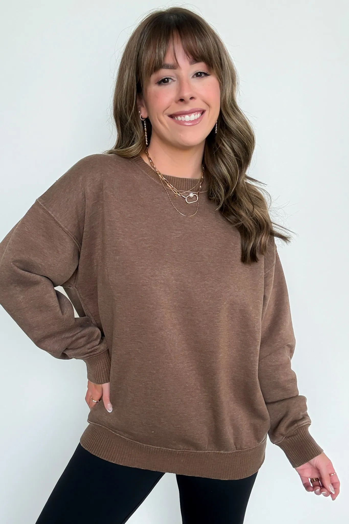 Mellow Mode Acid Wash Relaxed Sweatshirt - BACK IN STOCK