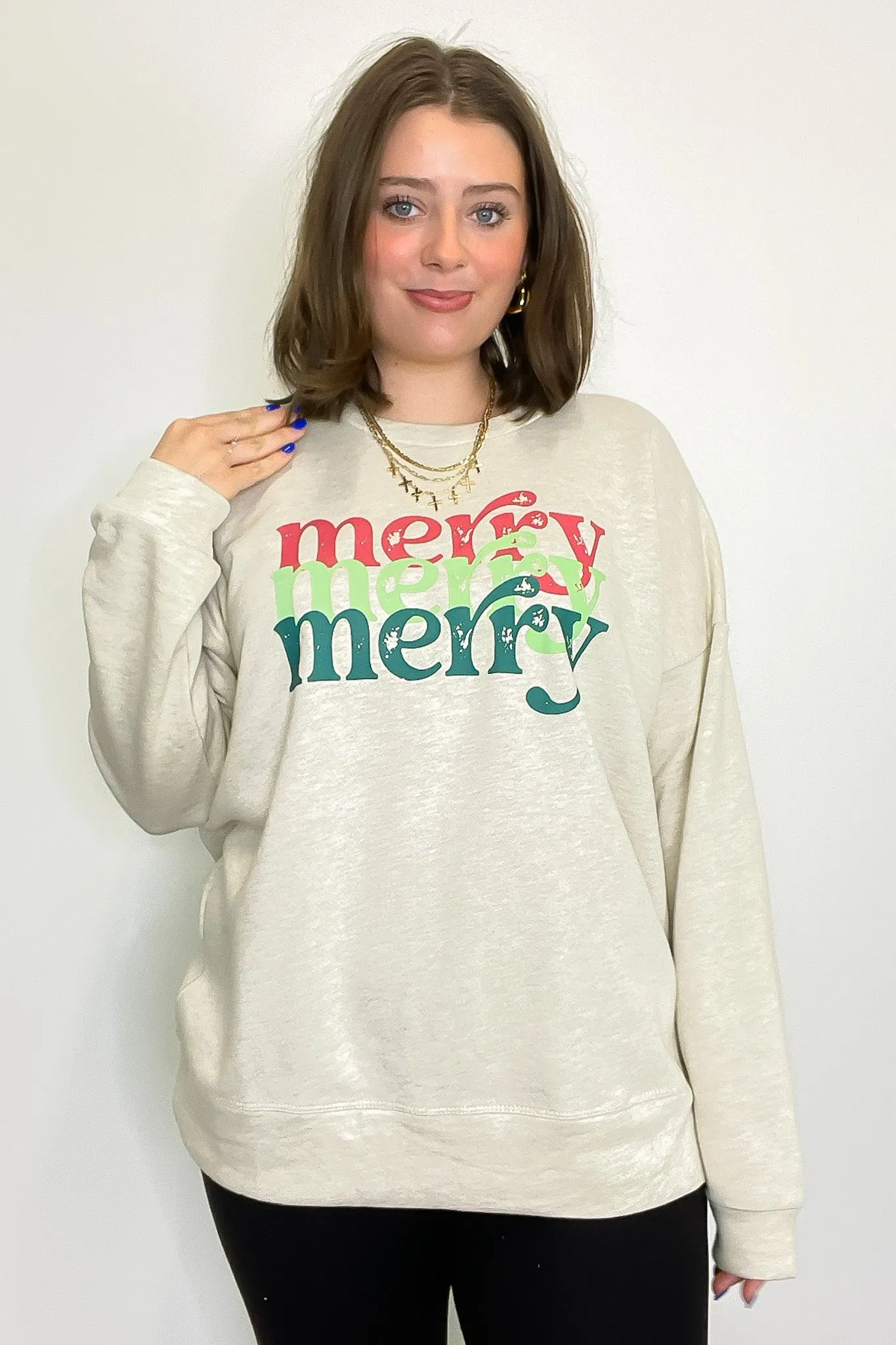 Merry Merry Graphic Pullover - FINAL SALE