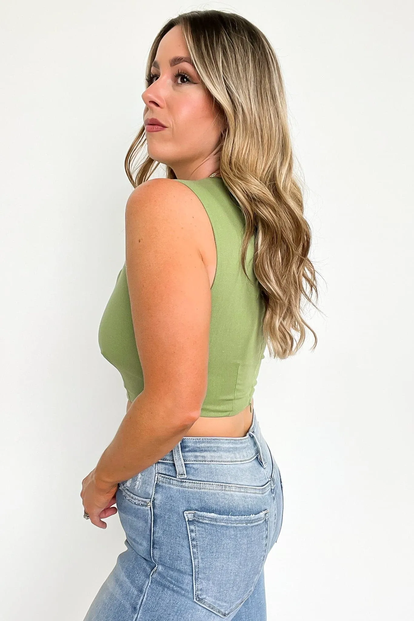 Miami Afternoons Cutout Crop Top - FINAL SALE