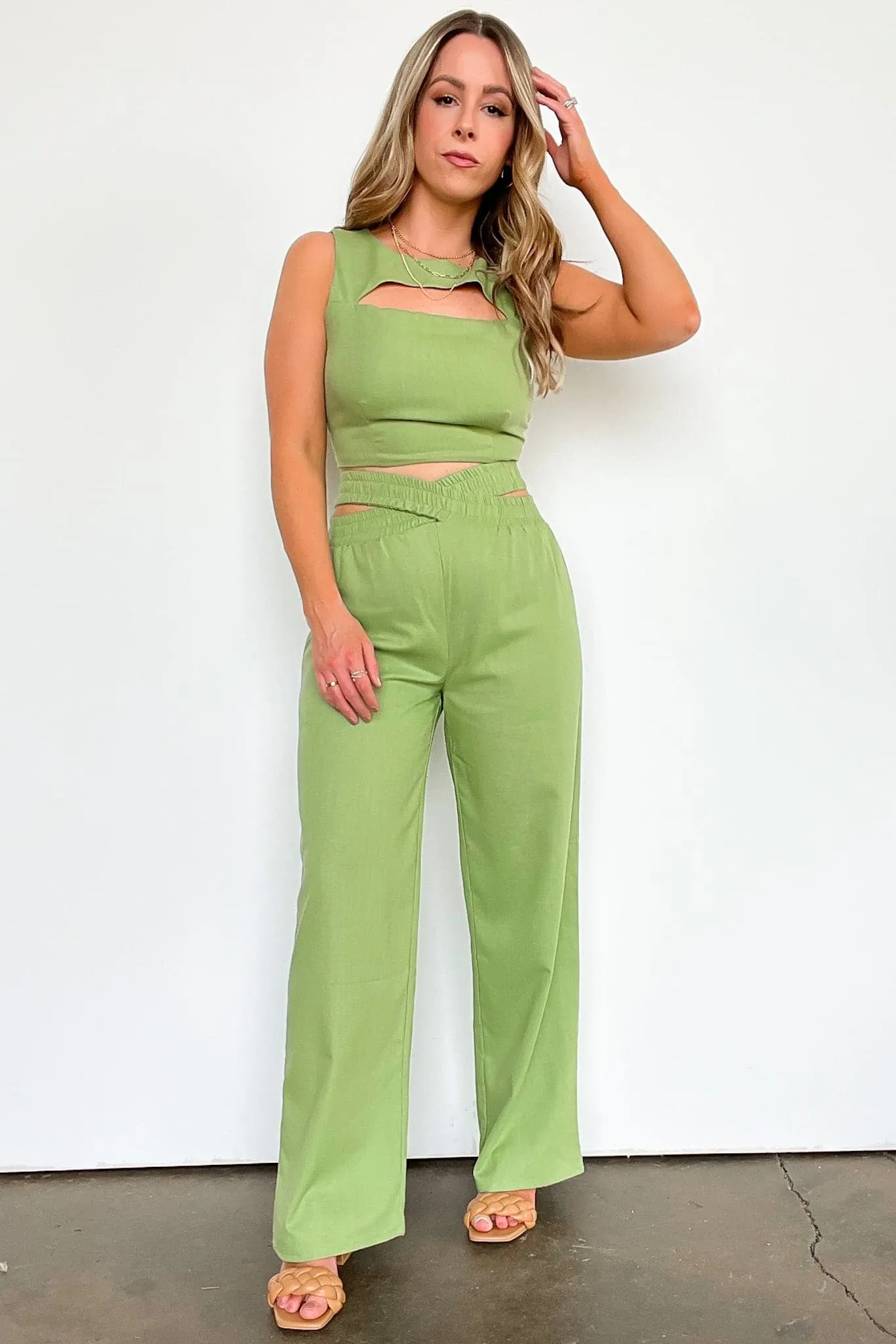 Miami Afternoons Cutout Crop Top - FINAL SALE