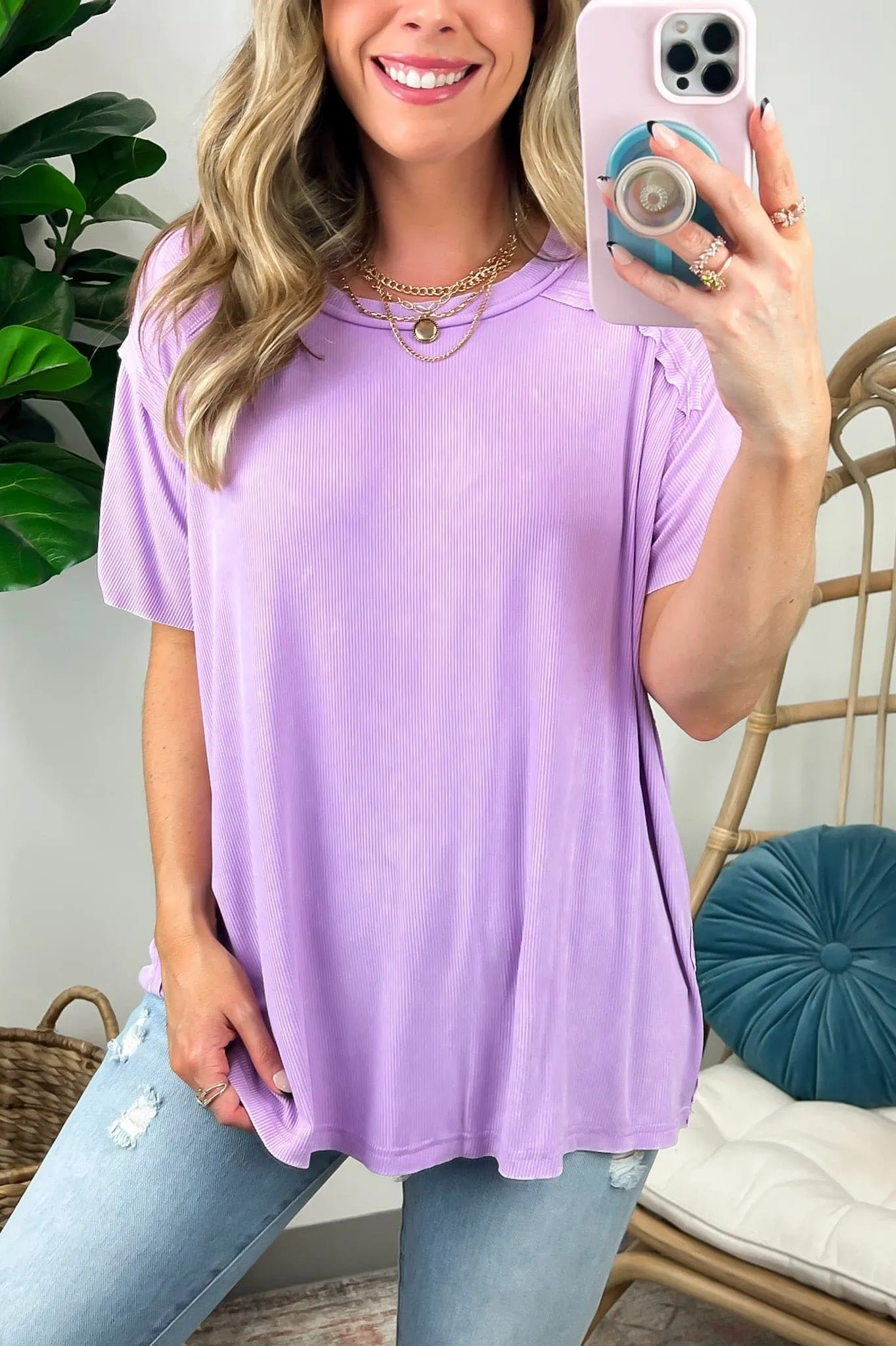 Mirissa Mineral Washed Boat Neck Top - BACK IN STOCK
