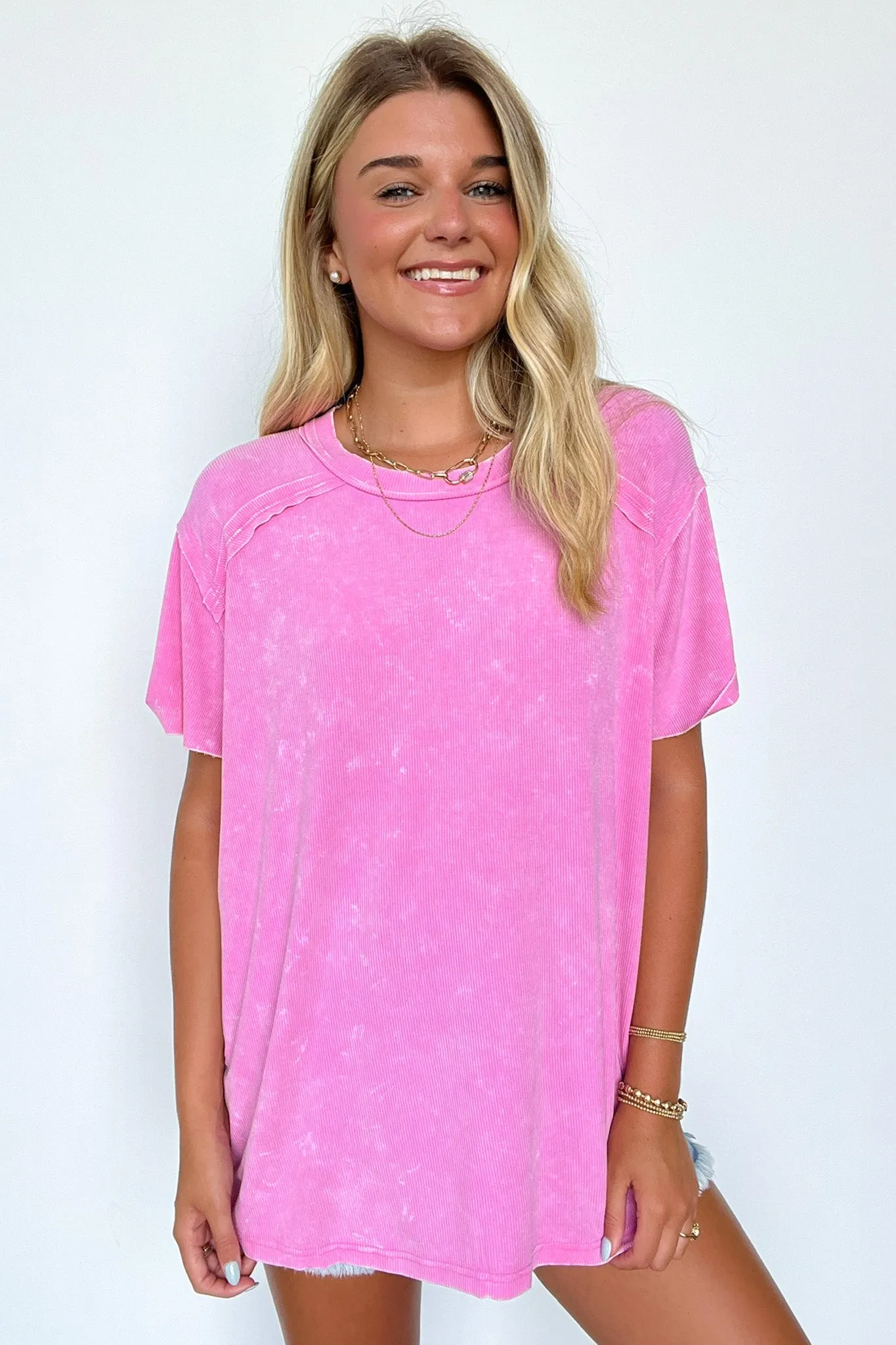 Mirissa Mineral Washed Boat Neck Top - BACK IN STOCK