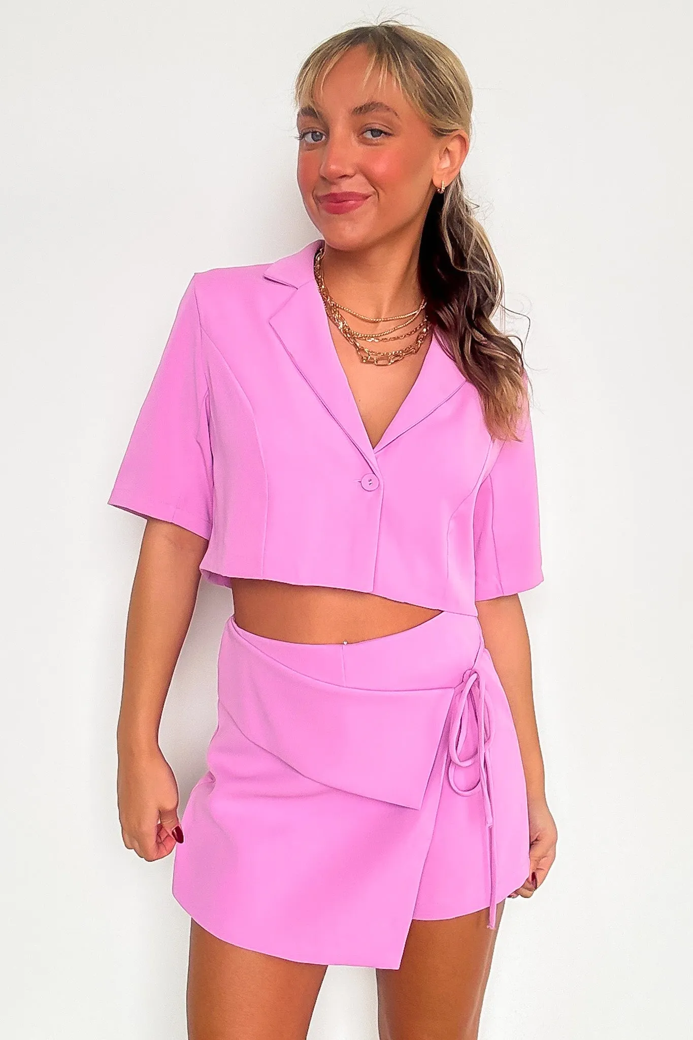 Miss Punctuality Wrap Skort
