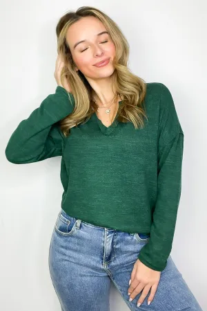 Modern Muse Notch V-Neck Top