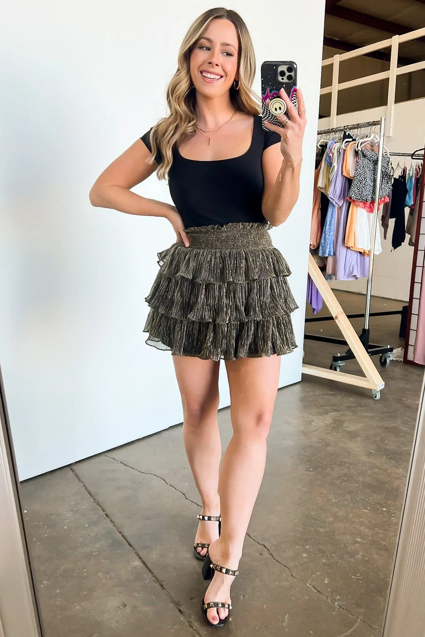 Moment of Chic Smocked Tiered Skort - FINAL SALE