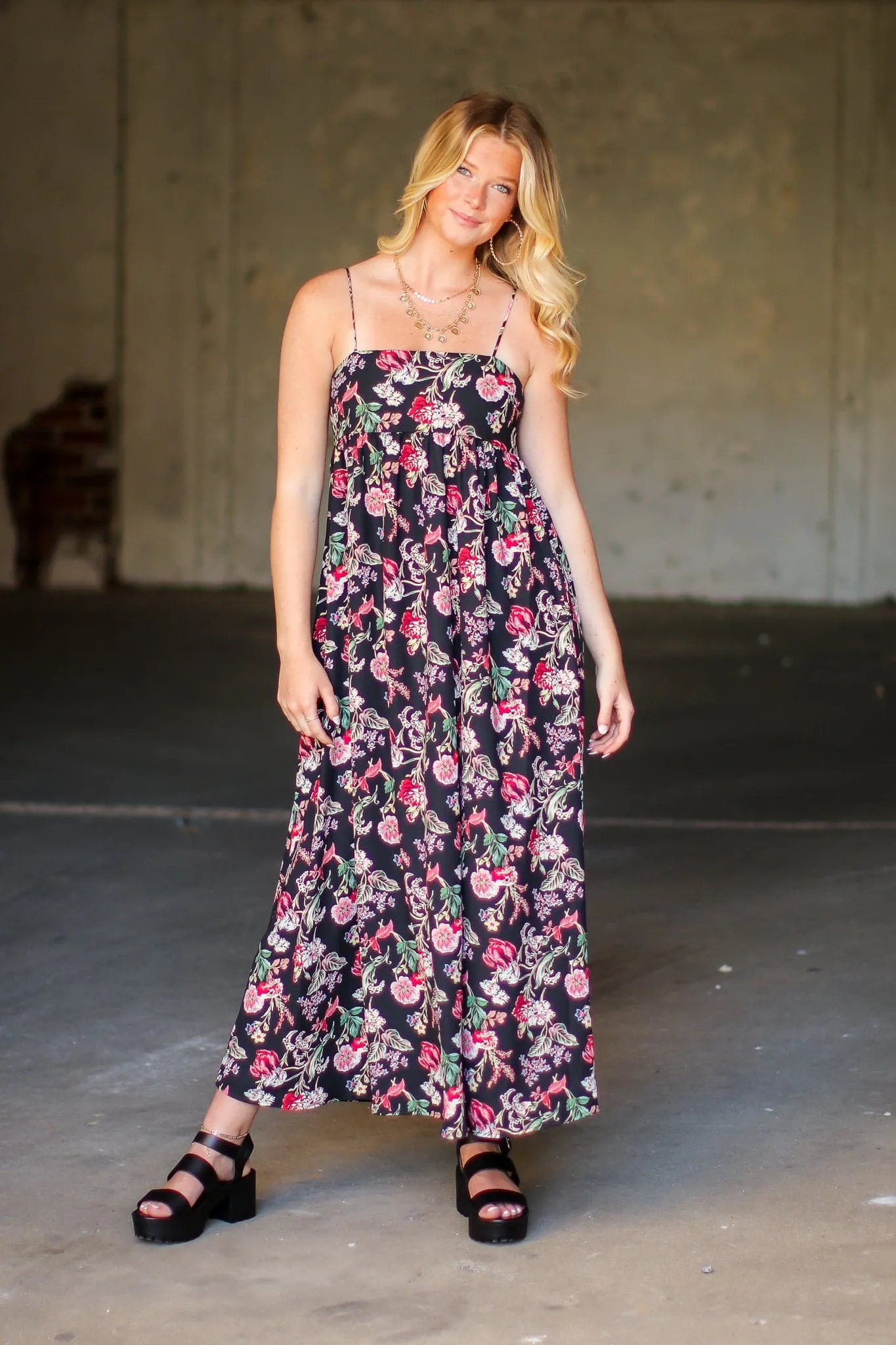 More to Adore Tie Back Floral Dress - FINAL SALE