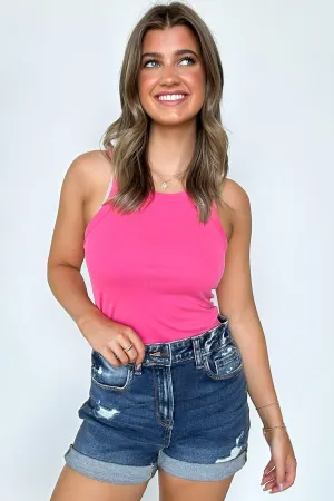 Morie Knit Solid Sleeveless Tank Top - BACK IN STOCK