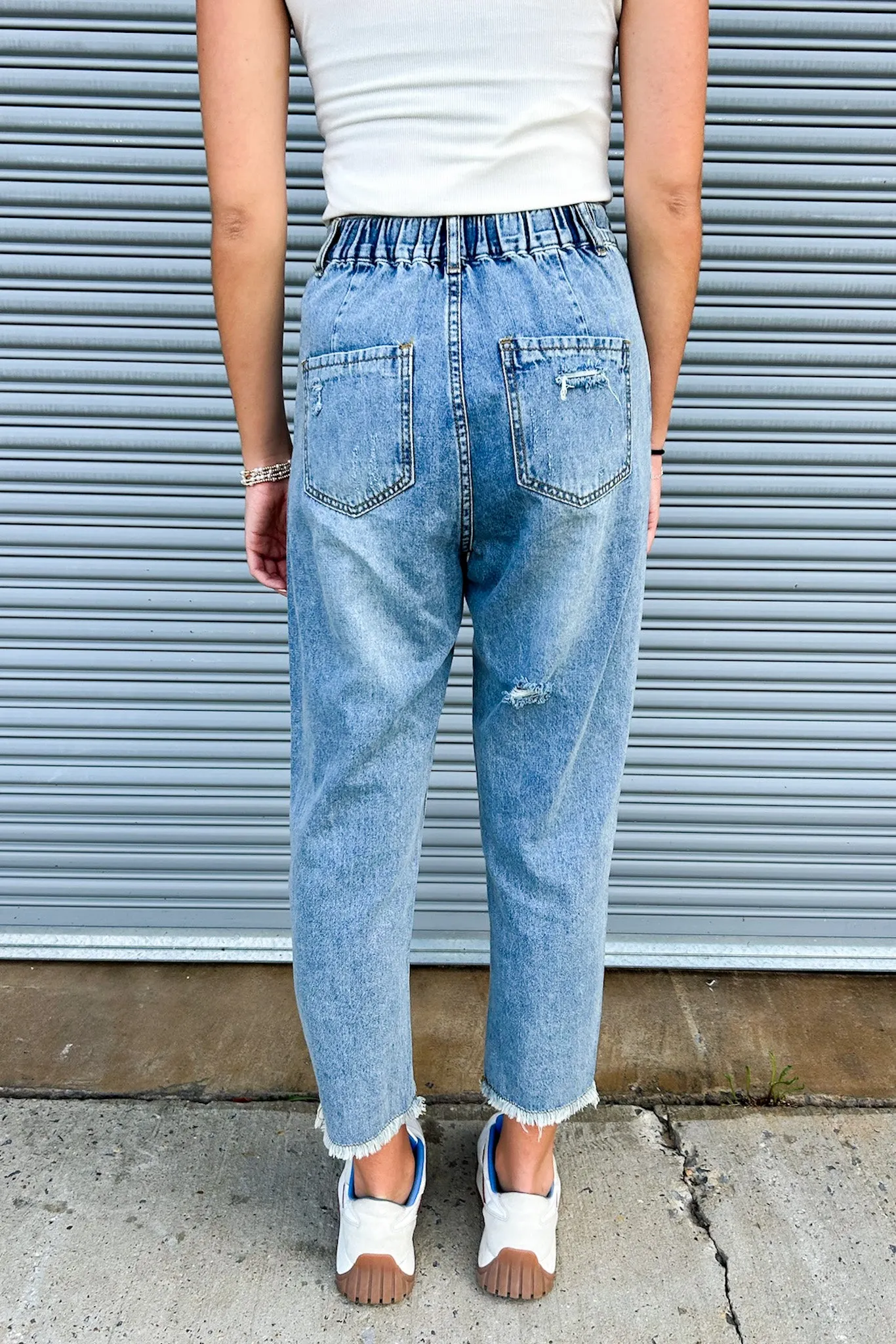 Mykala Distressed Straight Leg Jeans - FINAL SALE