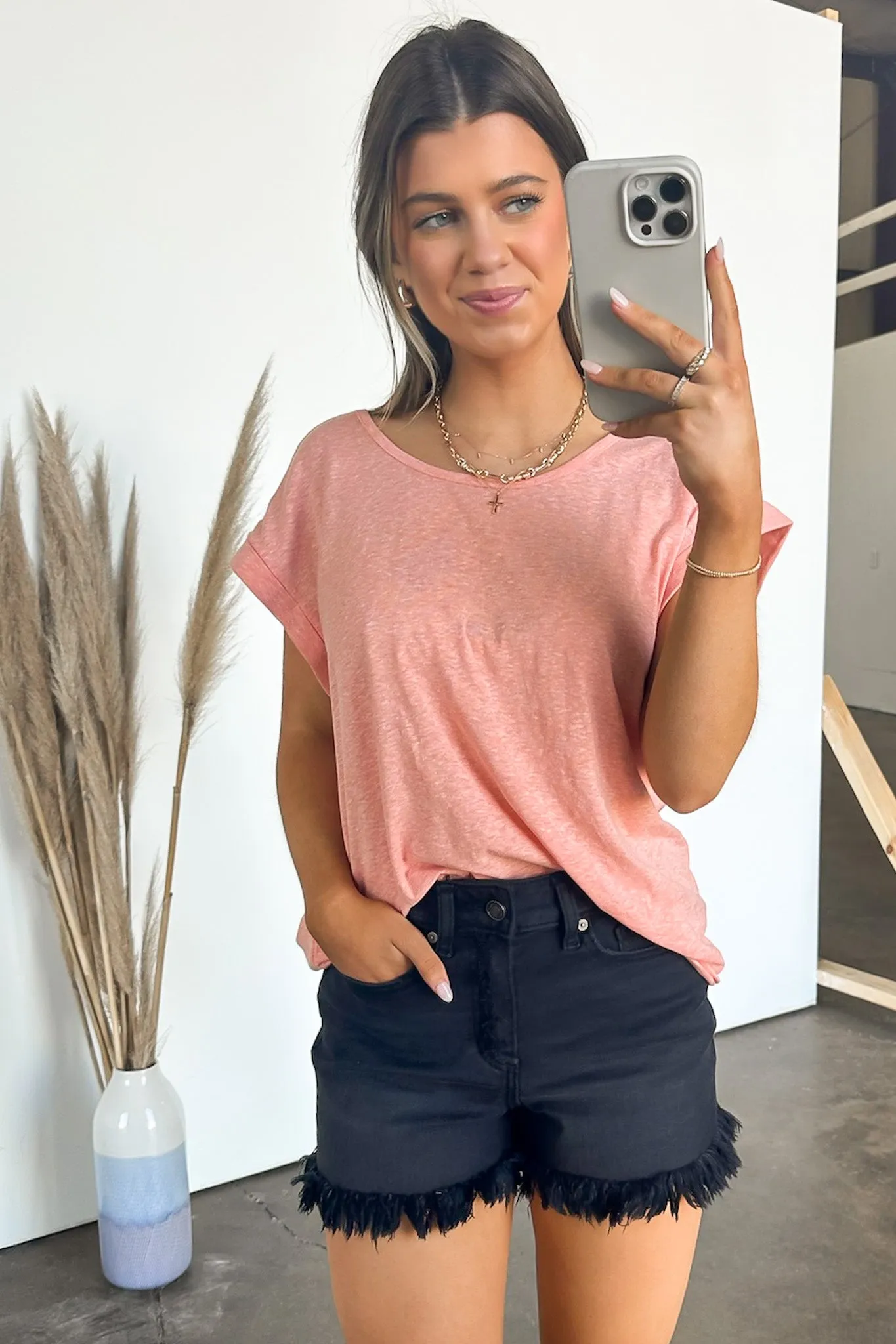 Nanori Twist Back Short Sleeve Top - FINAL SALE
