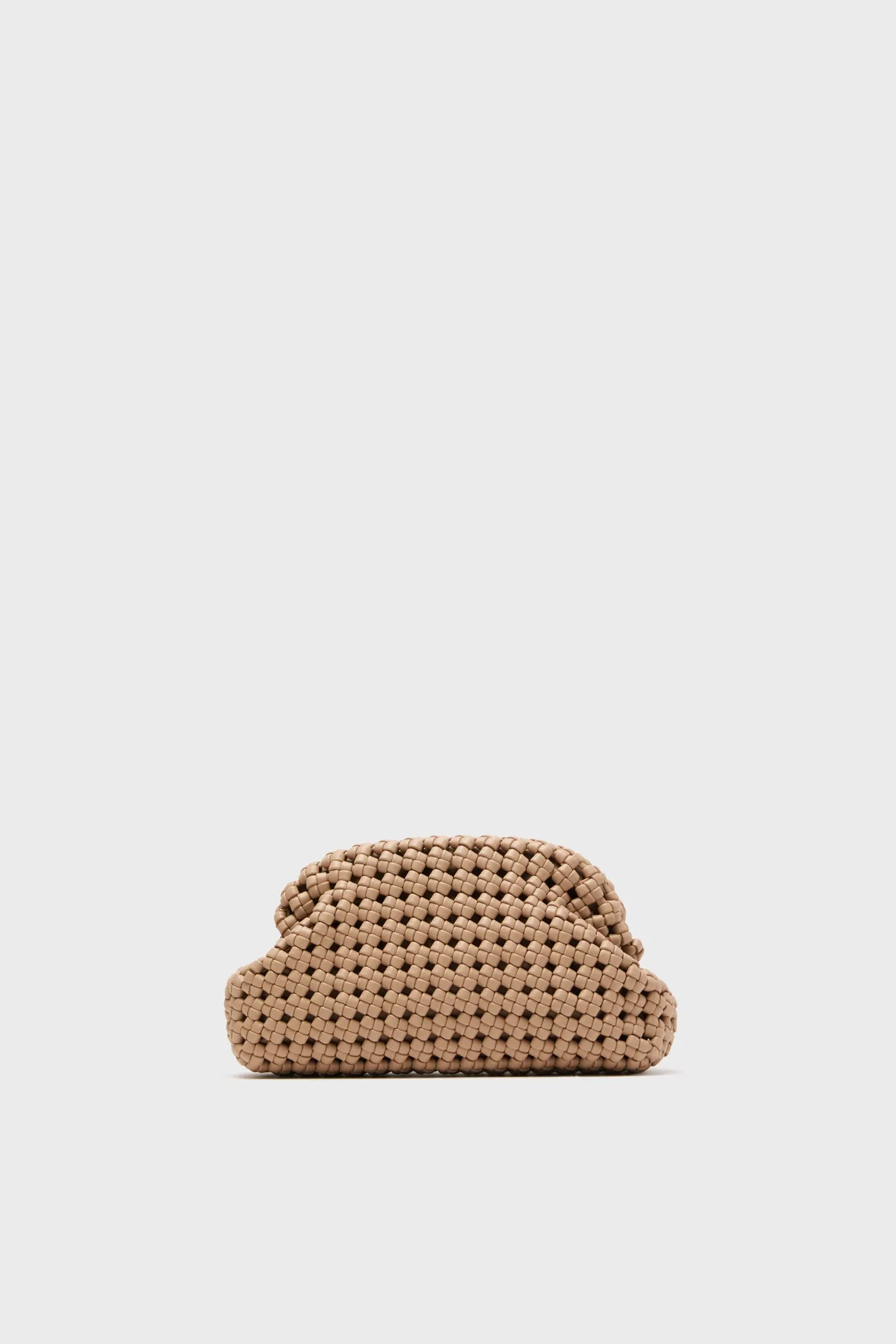 Natural Everly Handwoven Clutch