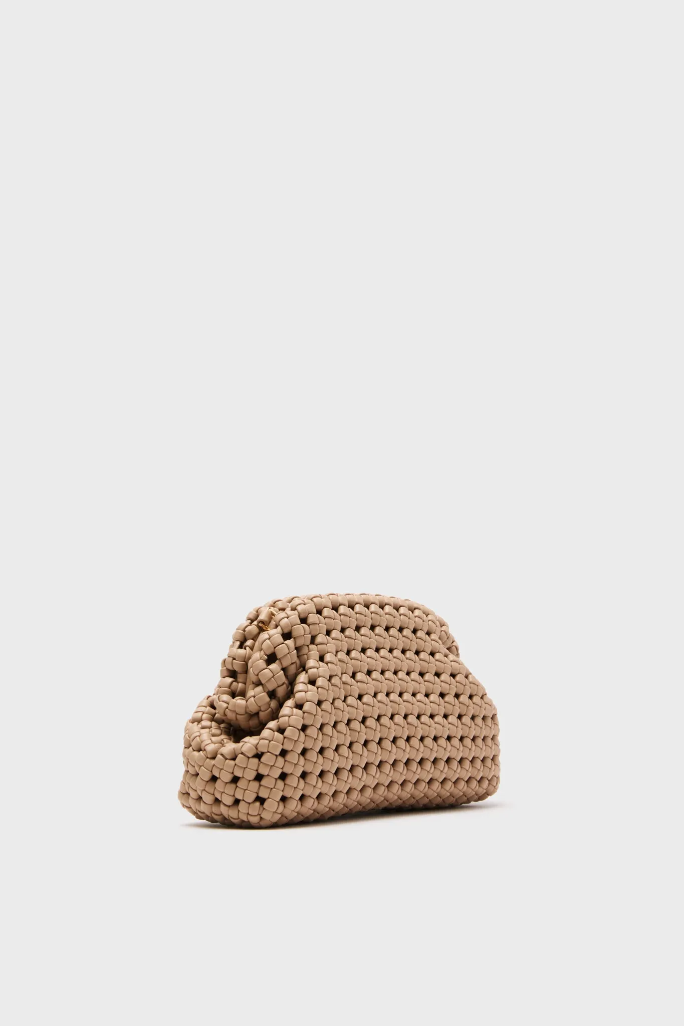 Natural Everly Handwoven Clutch