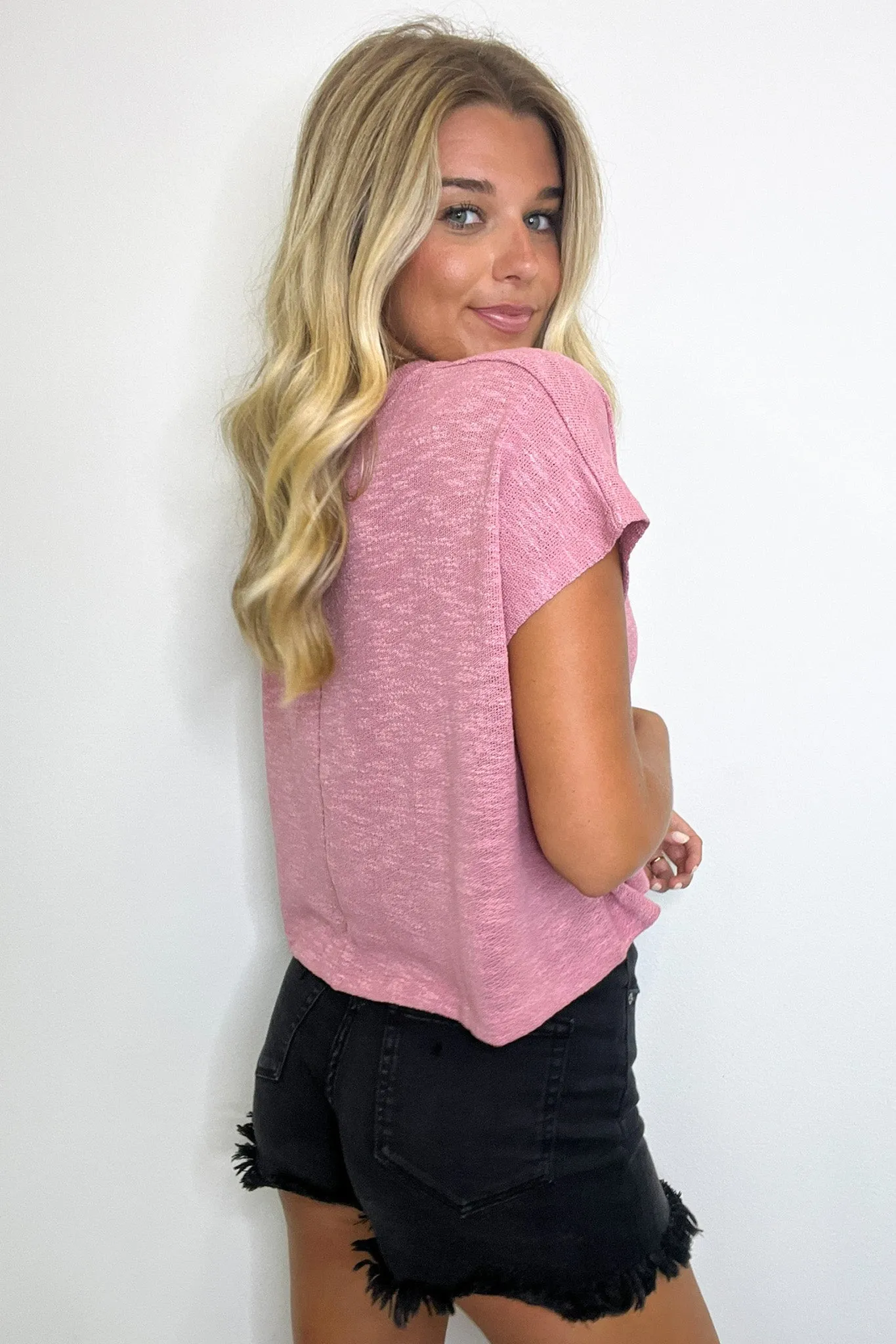 New Flow Short Sleeve Round Neck Top - BACK IN STOCK