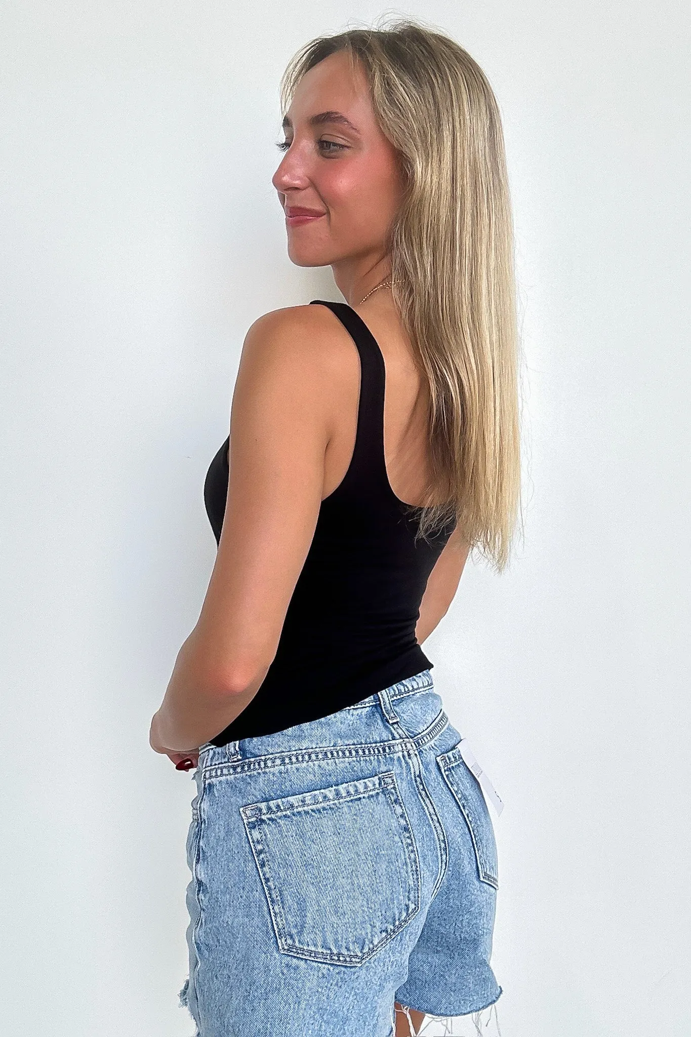 Nicola Double Layer Round Neck Tank Top