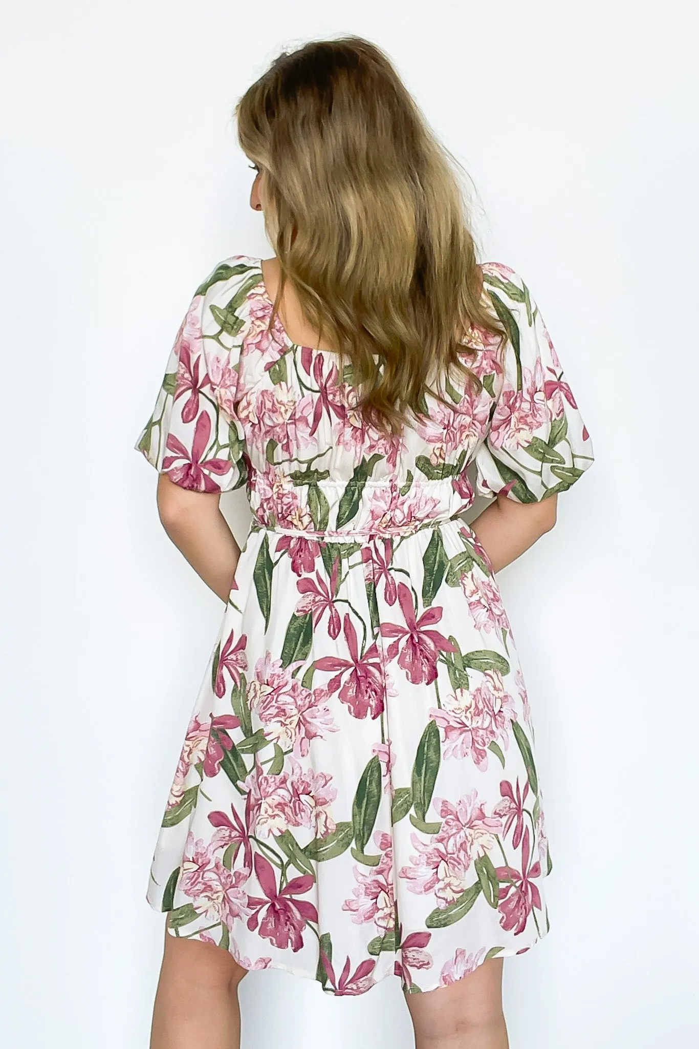 Notorious Refinement Floral Puff Sleeve Dress