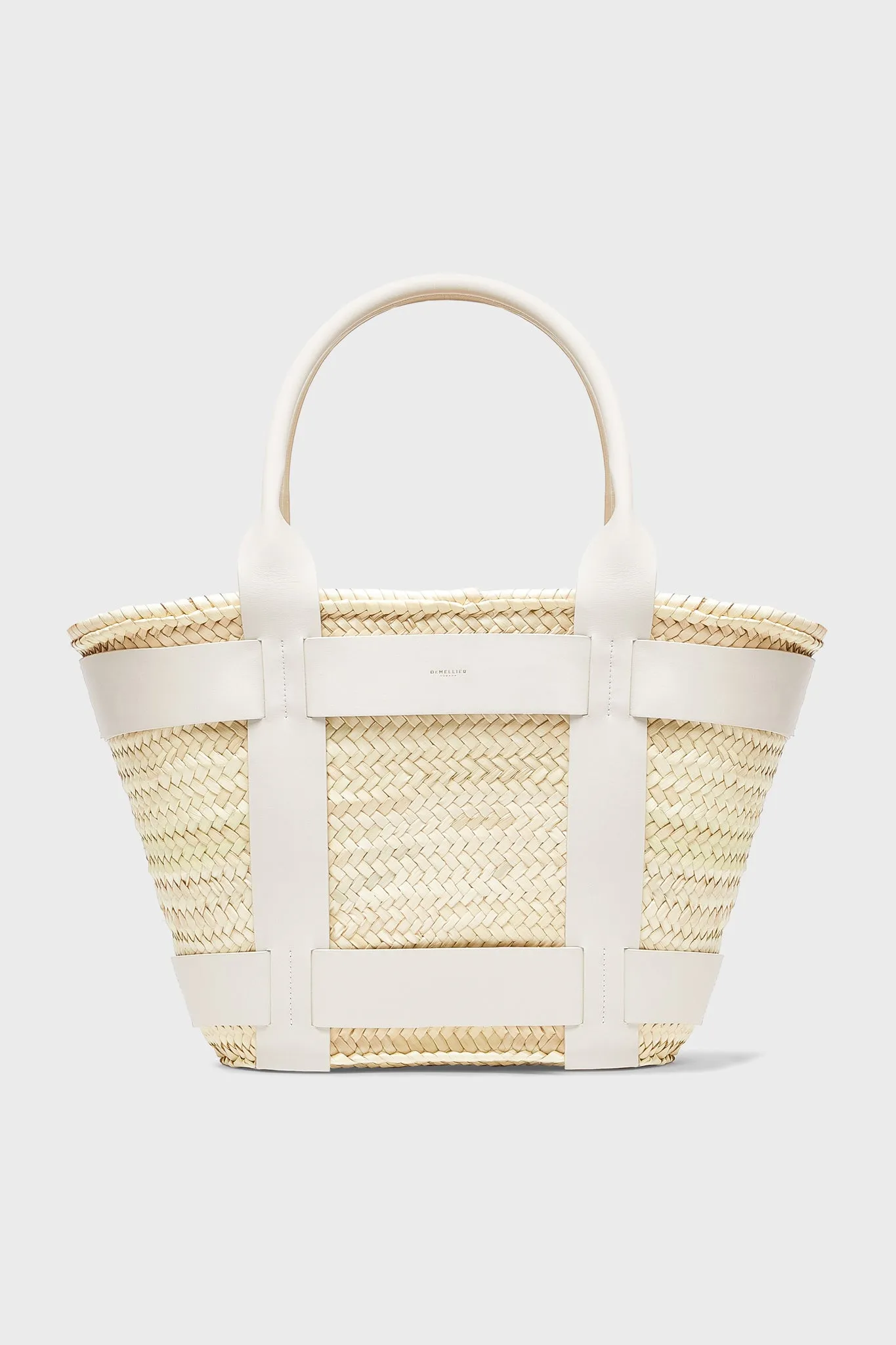 Off White Raffia Maxi Santorini Bag